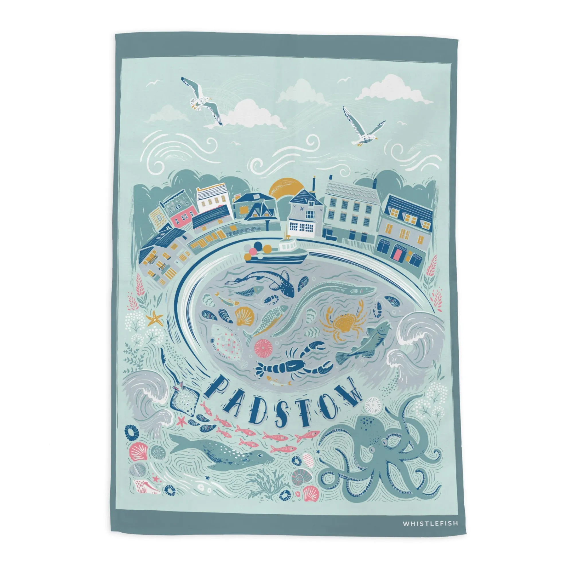 Under £20|Under £10*Whistlefish Padstow Tea Towel