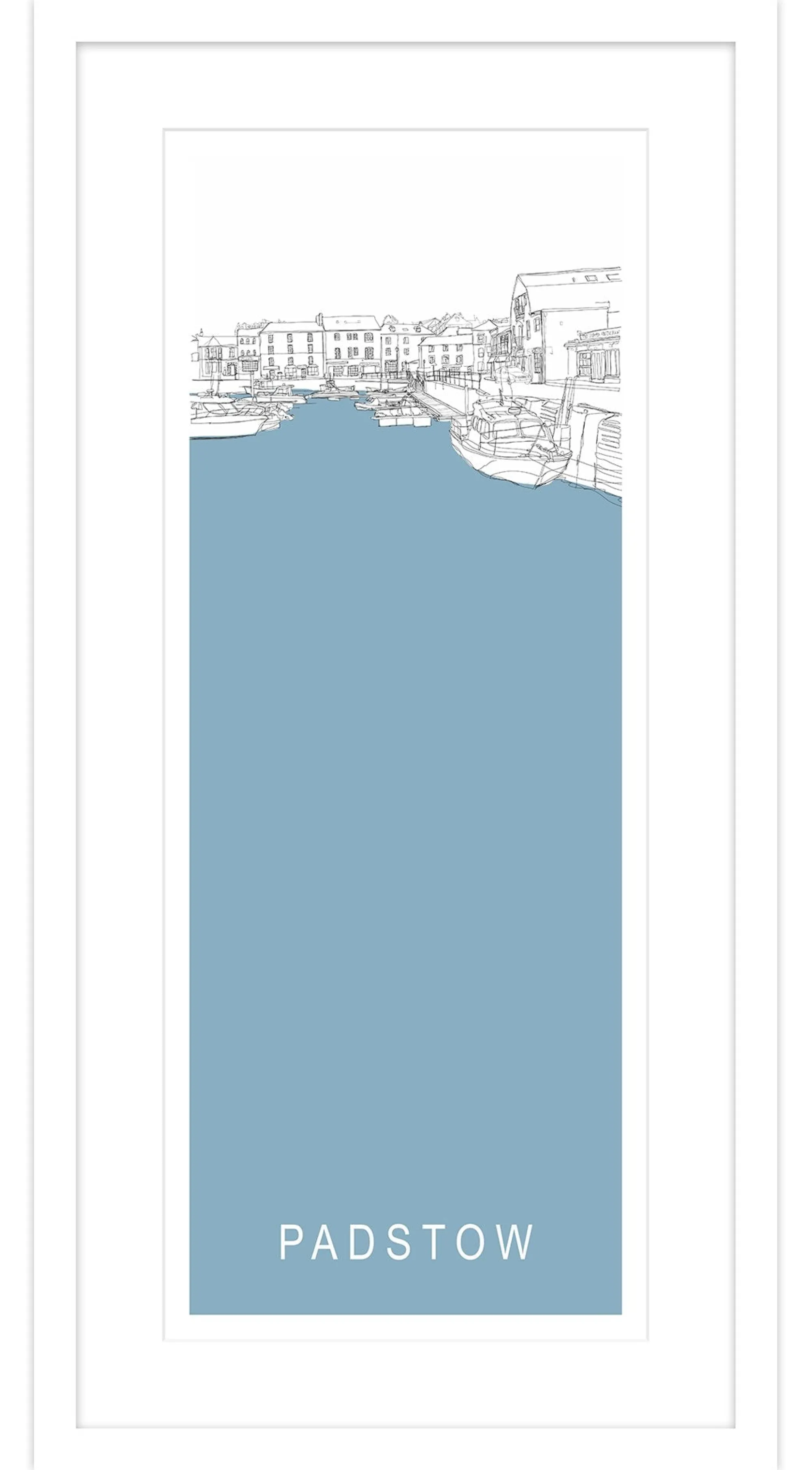 Padstow|Cornwall*Whistlefish Padstow The Strand Long Framed Print