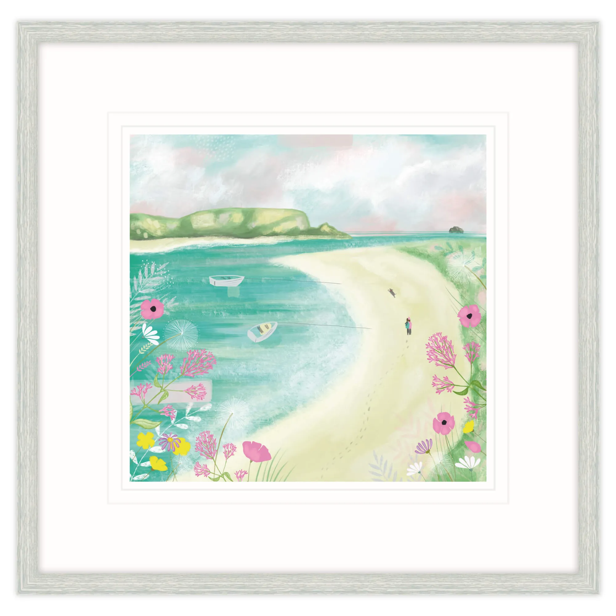 Padstow|Cornwall*Whistlefish Padstow To Rock Framed Print