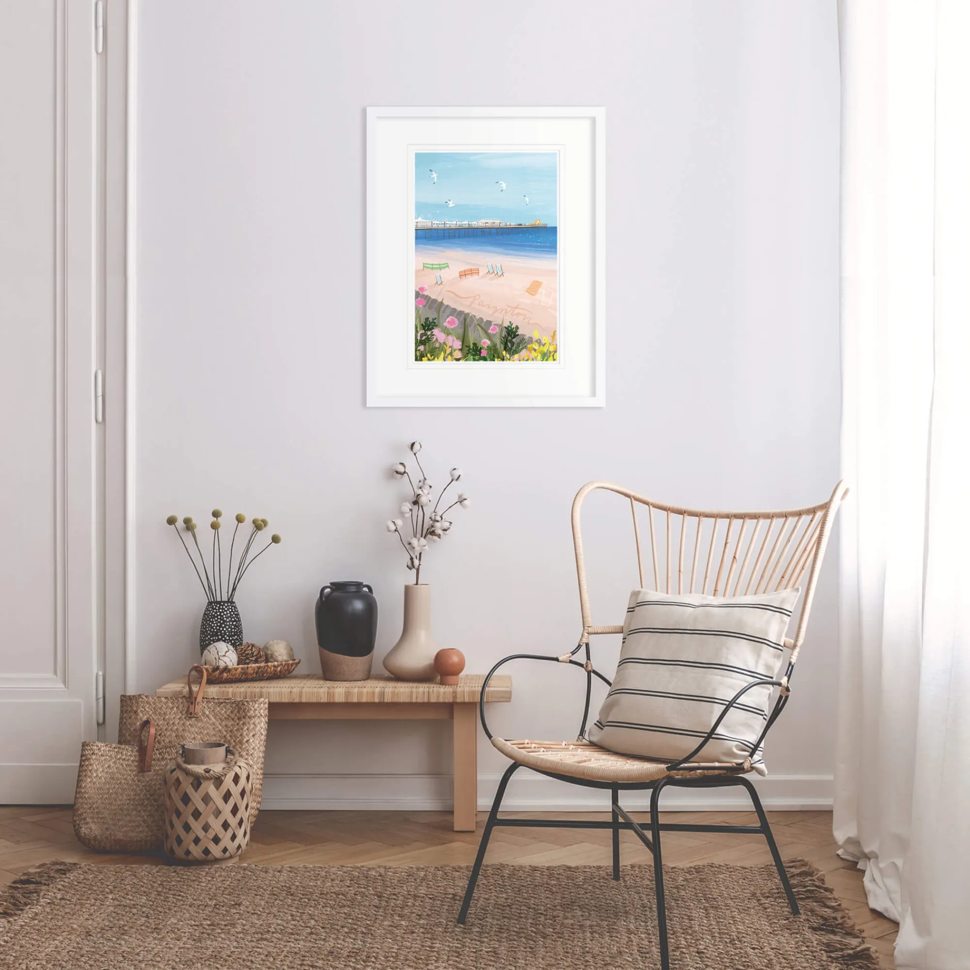 Devon|Cornwall*Whistlefish Paignton Framed Print