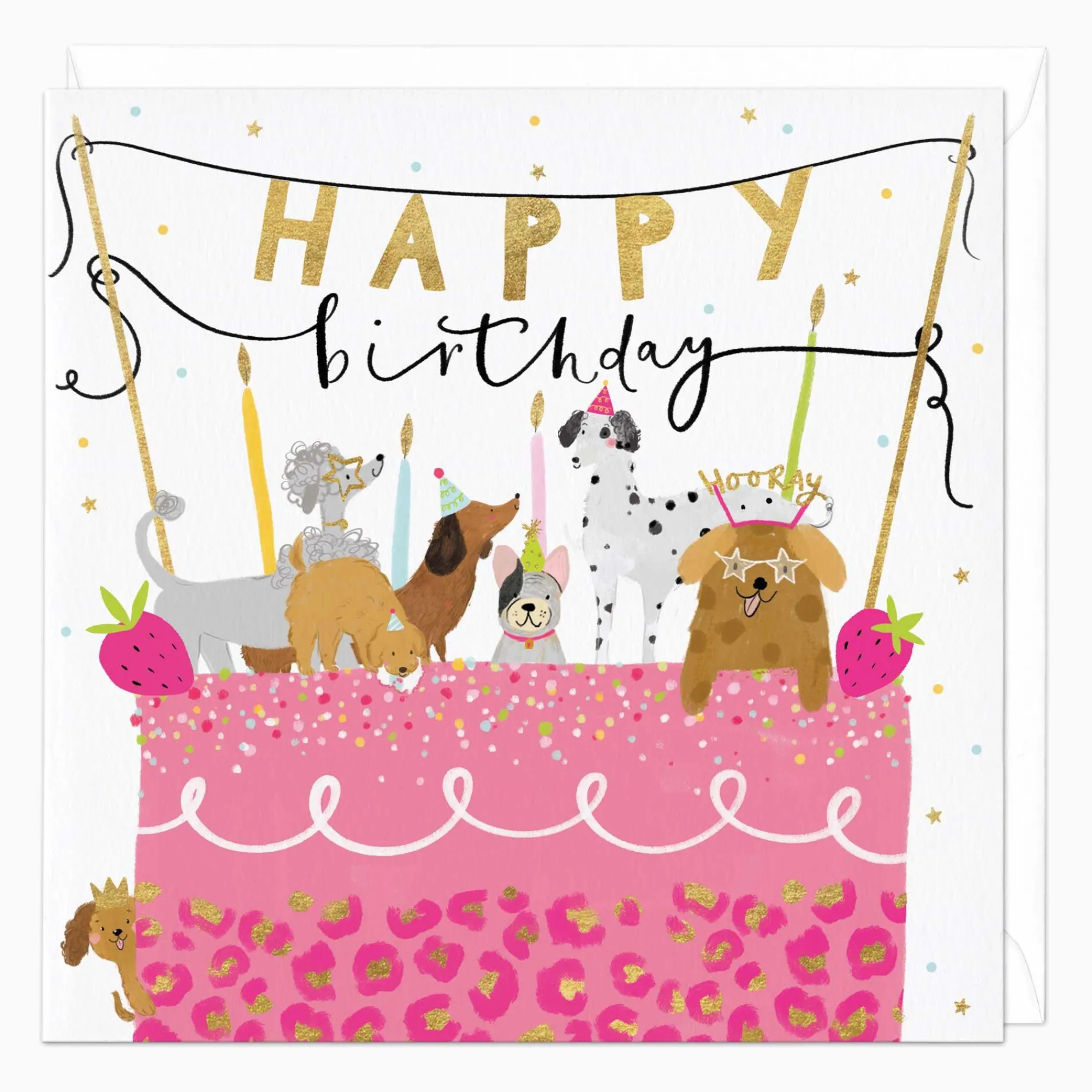 Birthday|For Children*Whistlefish Party Dogs Birthday Card