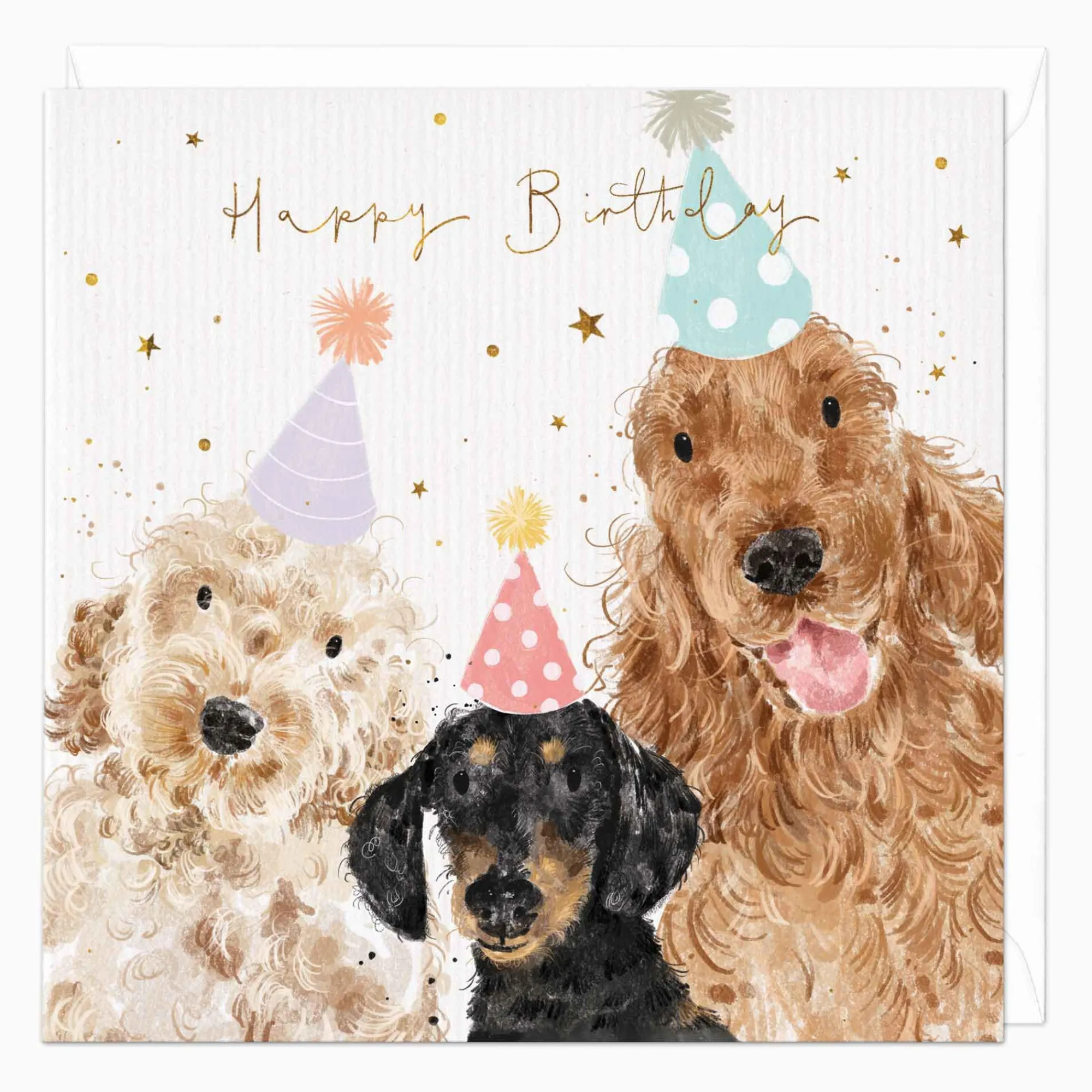 Birthday|For Children*Whistlefish Party Pups Birthday Card