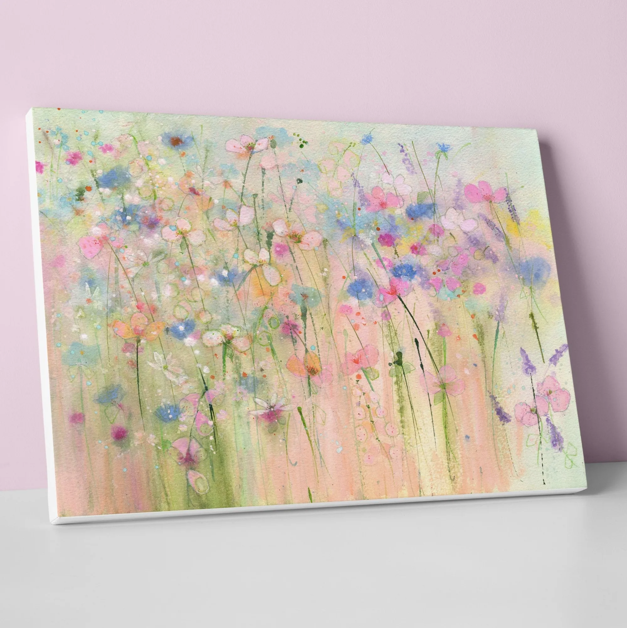 Floral & Flowers|Canvas*Whistlefish Pastel Blooms Canvas