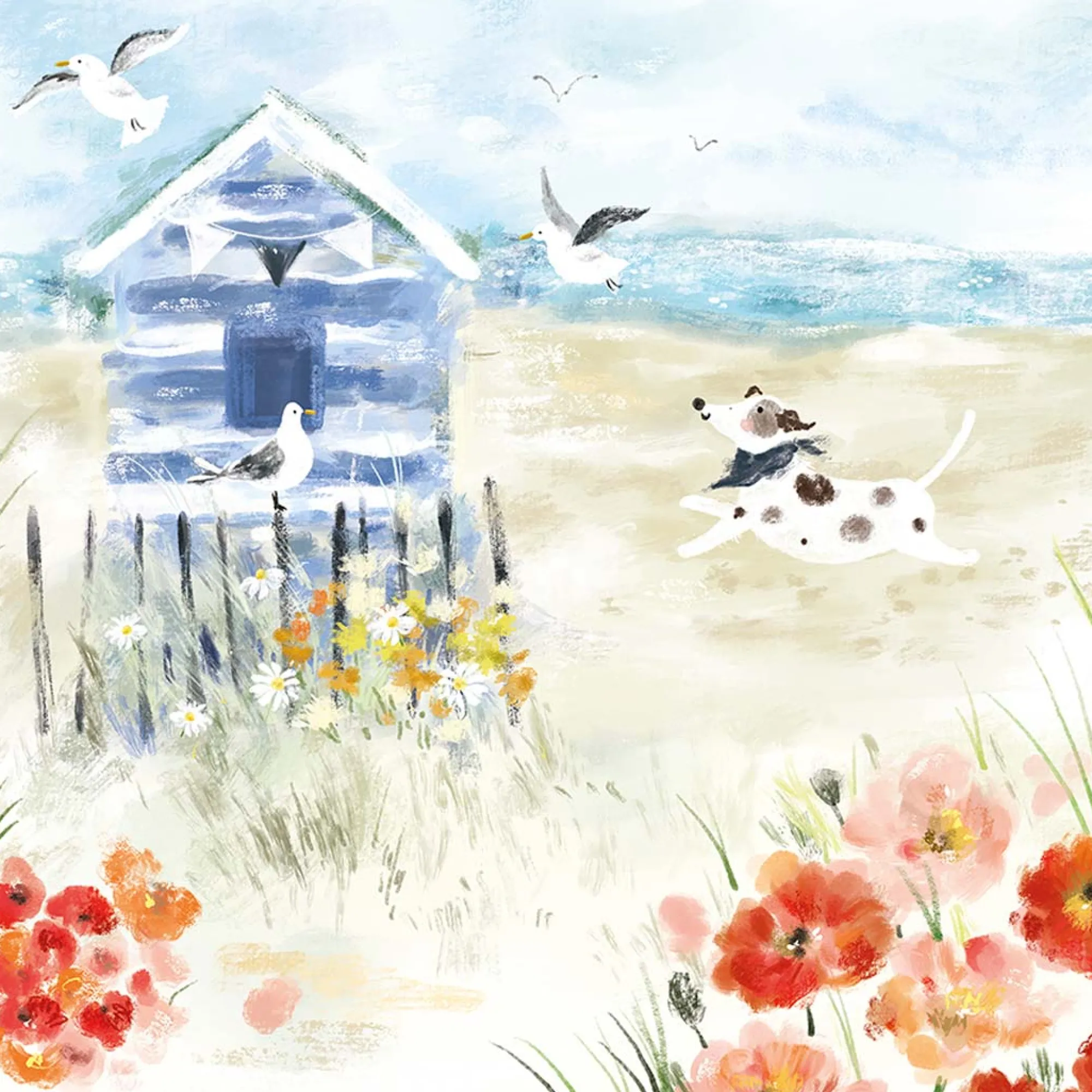 Unframed Prints*Whistlefish Patch by the Beach Hut Art Print