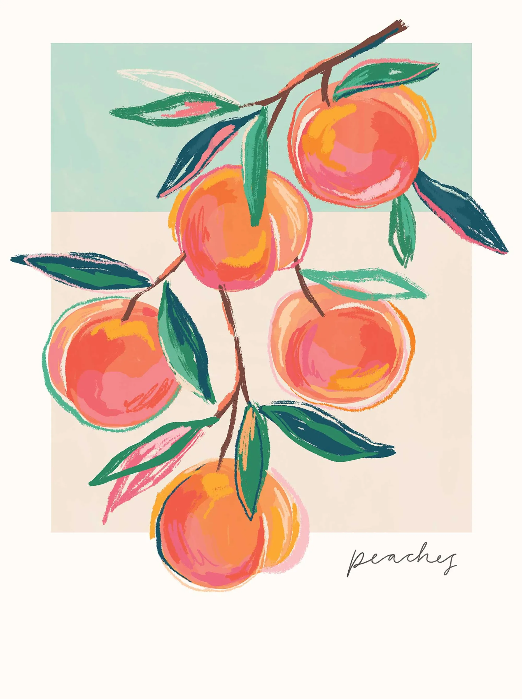Unframed Prints*Whistlefish Peaches Art Print