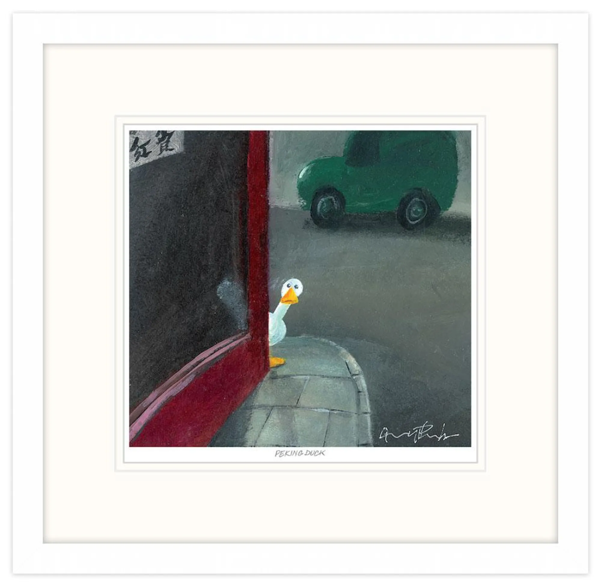 Framed Prints*Whistlefish Peeking Duck Framed Print