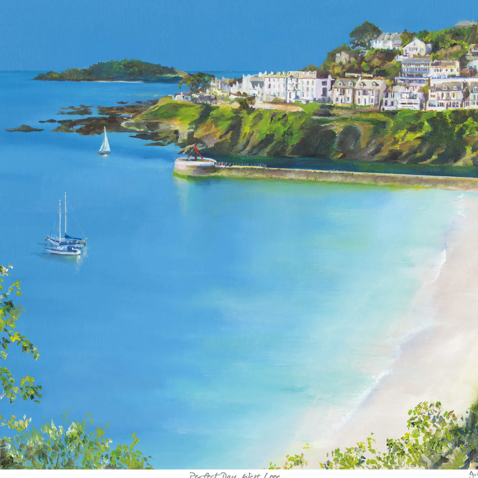 Unframed Prints*Whistlefish Perfect Day, West Looe Art Print