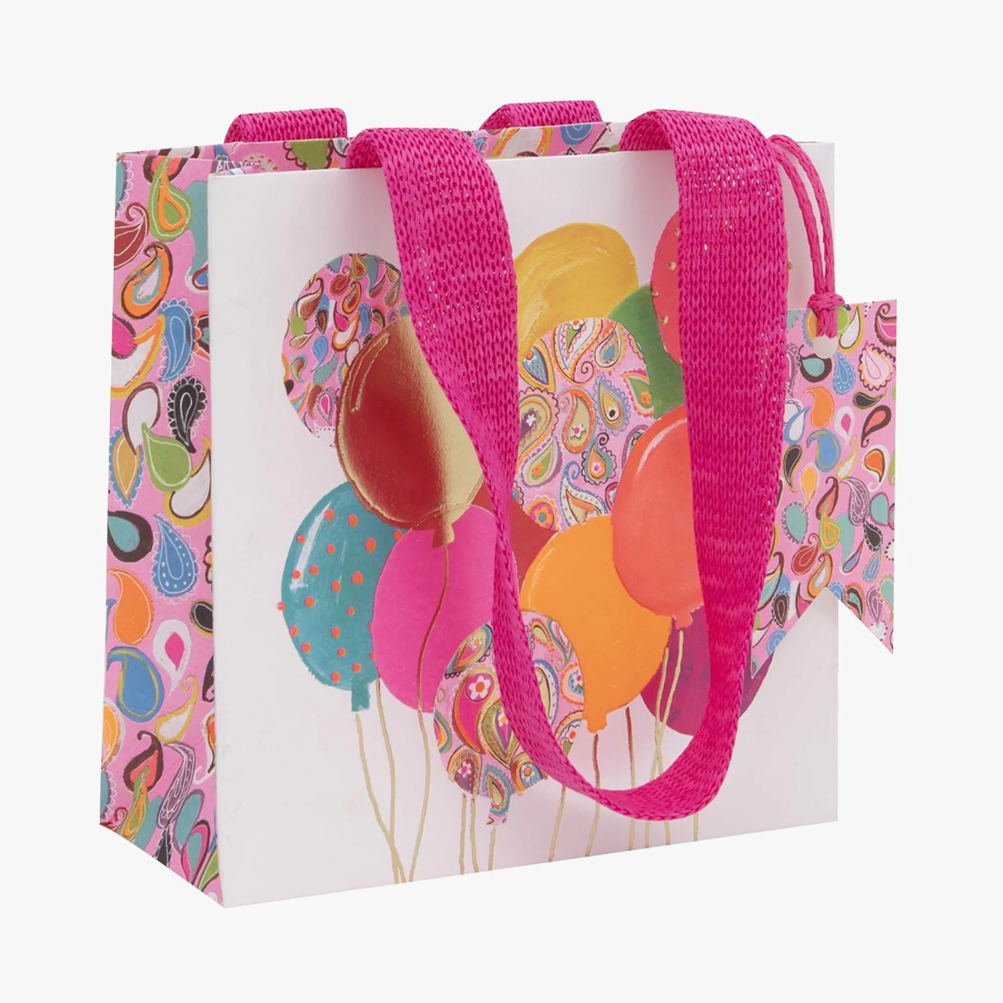 Gift Bags|Gift Bags*Whistlefish Pink Balloons Small Gift Bag