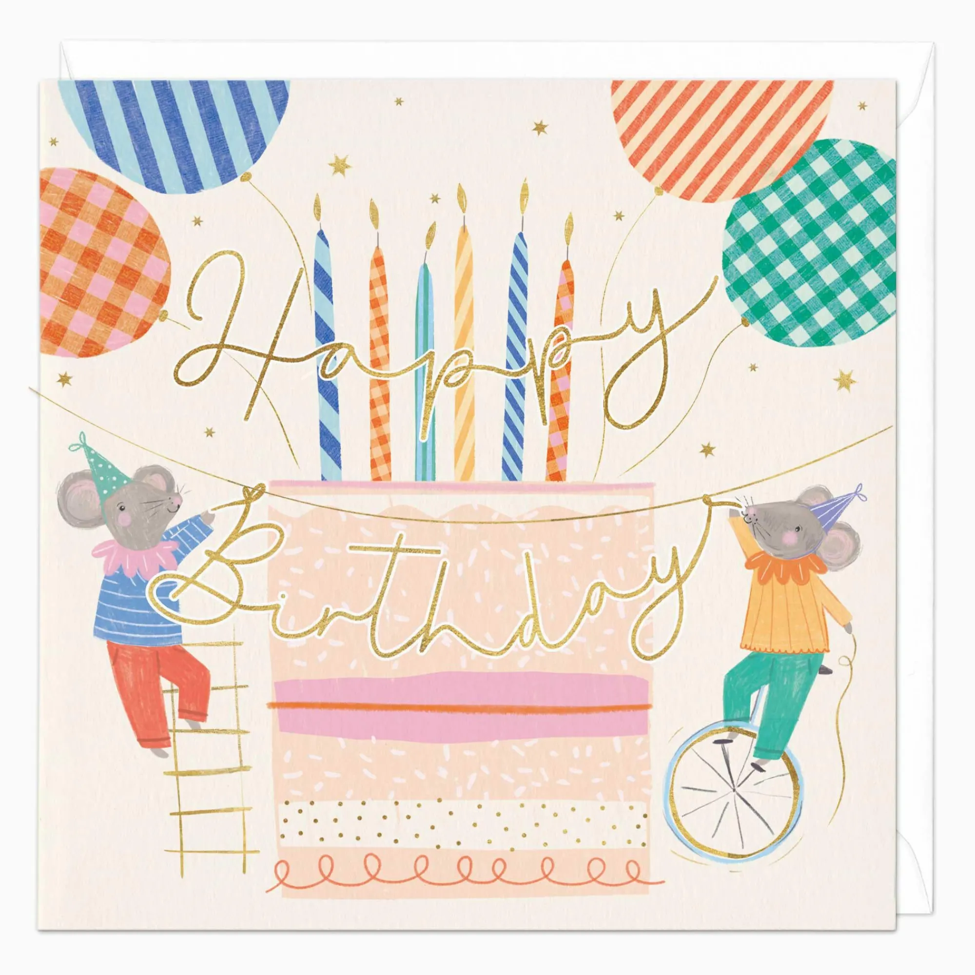 Birthday|For Children*Whistlefish Playful Mice Birthday Card