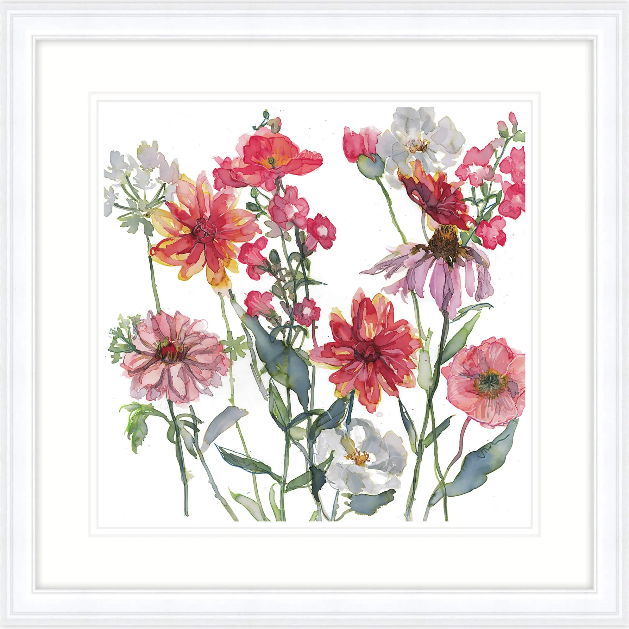 Floral & Flowers|Framed Prints*Whistlefish Poppies Framed Print
