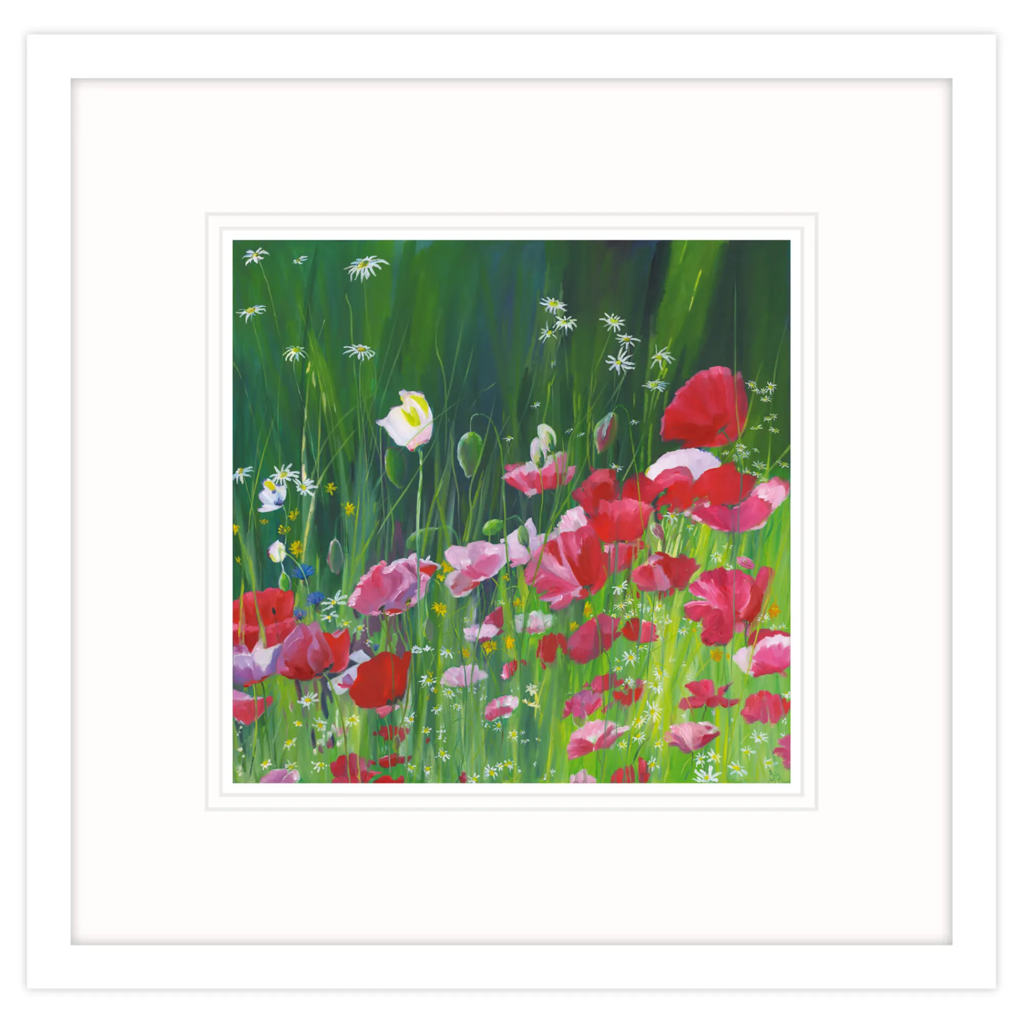 Floral & Flowers|Framed Prints*Whistlefish Poppy Field Framed Print