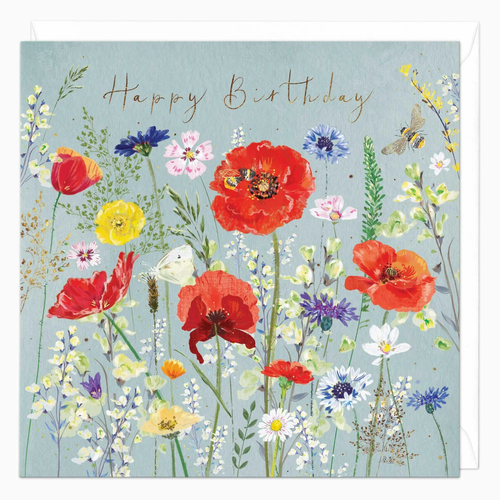 Birthday|For Her*Whistlefish Poppy Garden Birthday Card