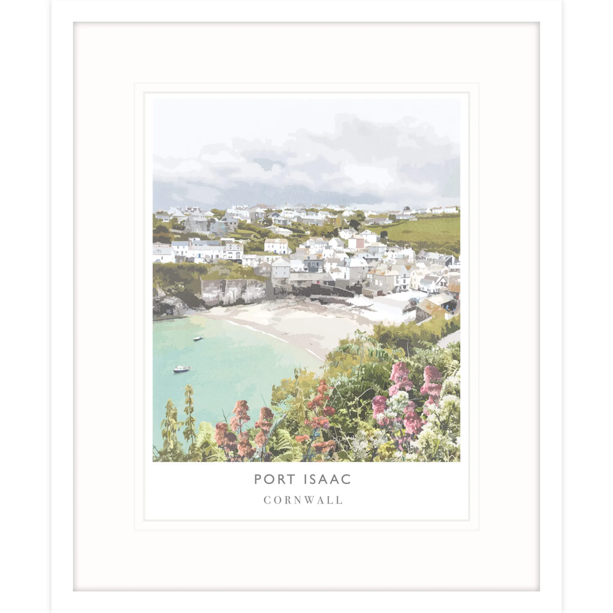 Cornwall|Travel*Whistlefish Port Isaac Framed Print