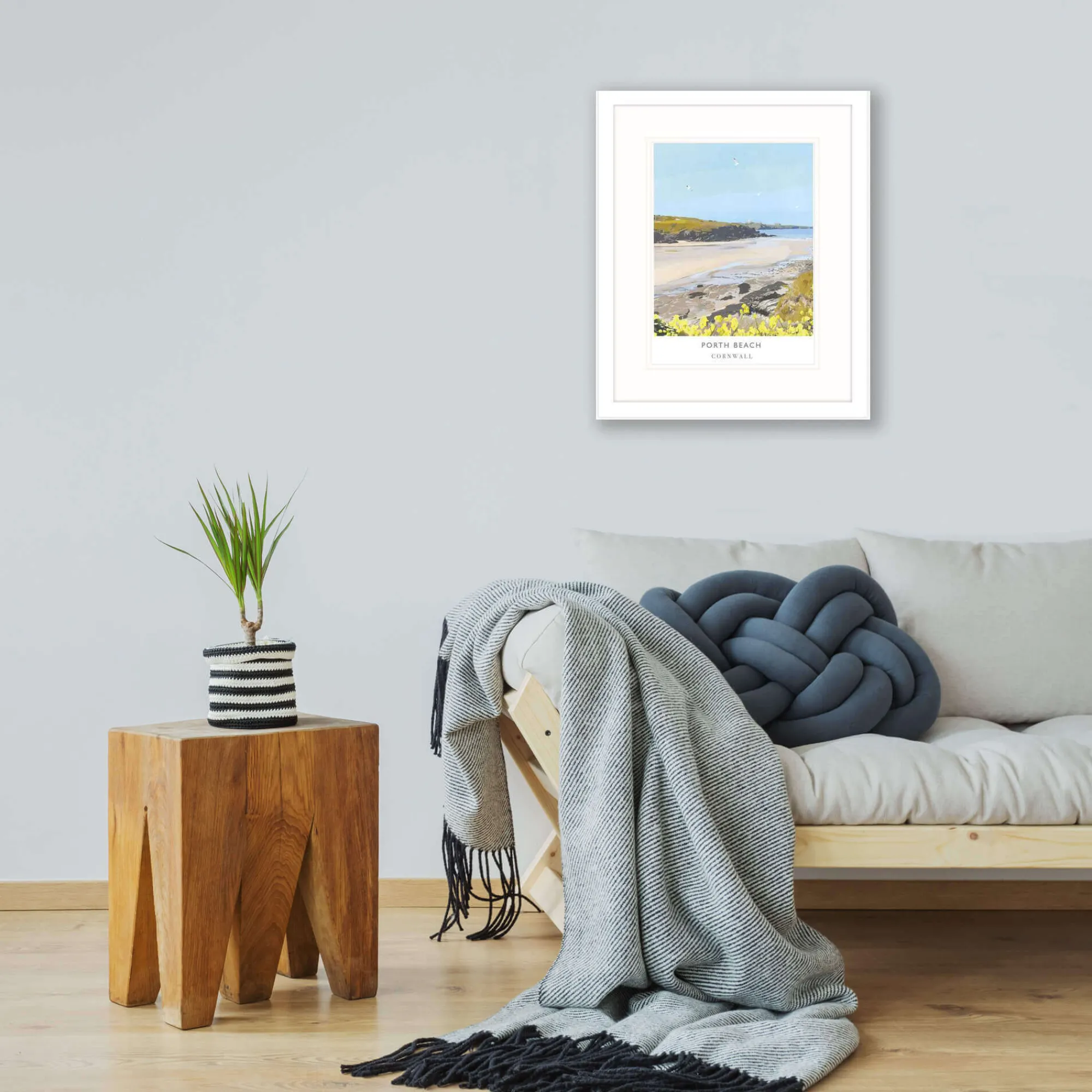 Unframed Prints*Whistlefish Porth Beach Newquay Art Print
