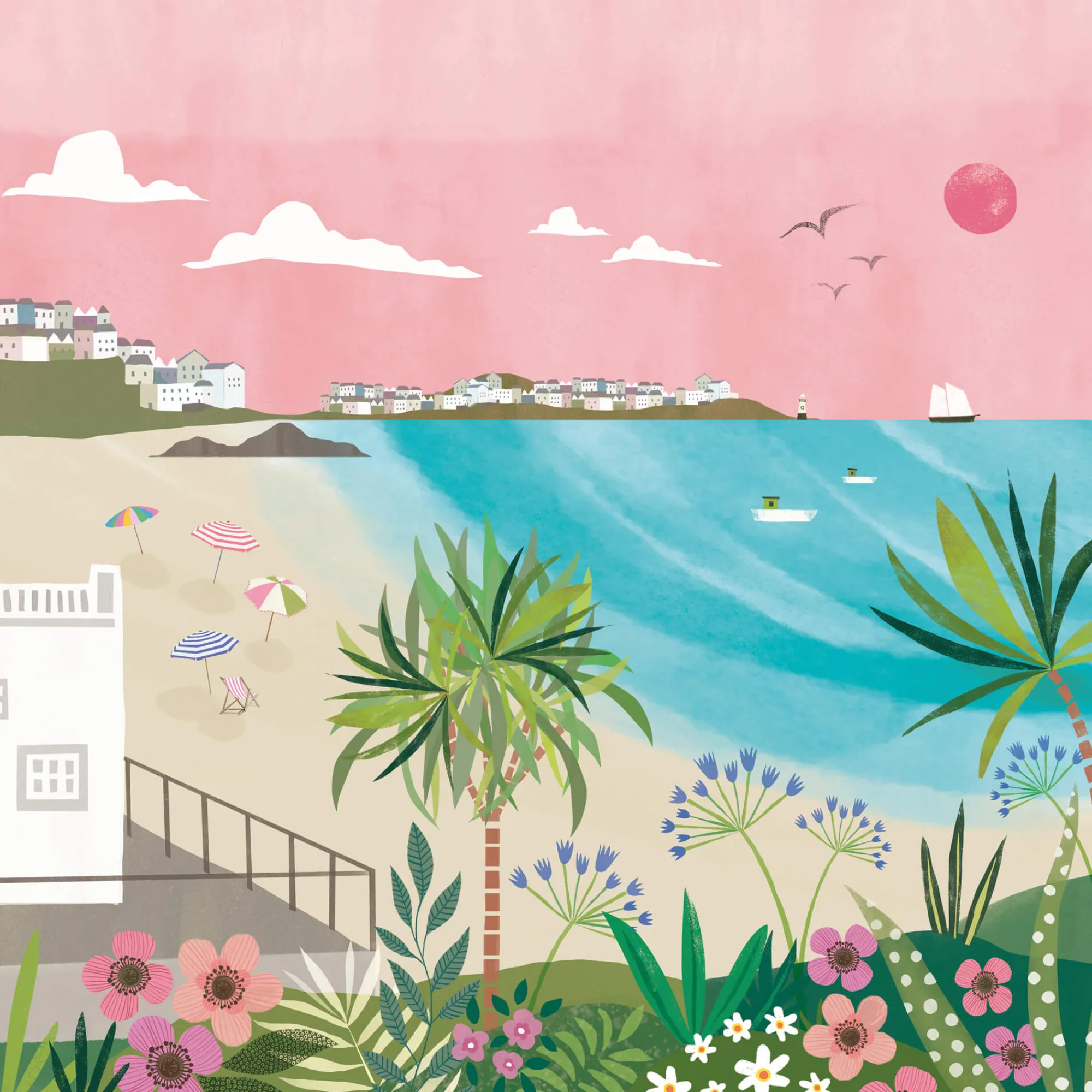 Unframed Prints*Whistlefish Porthminster Beach Art Print