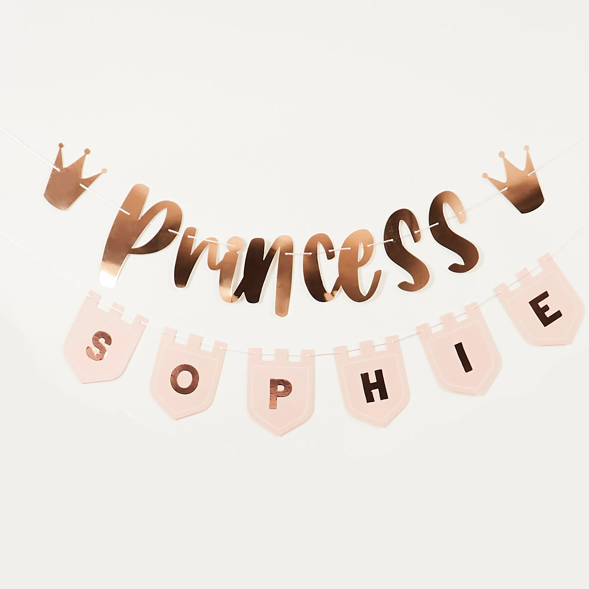 Decorations|Bunting & Garlands*Whistlefish Princess Bunting With Personalised Flags