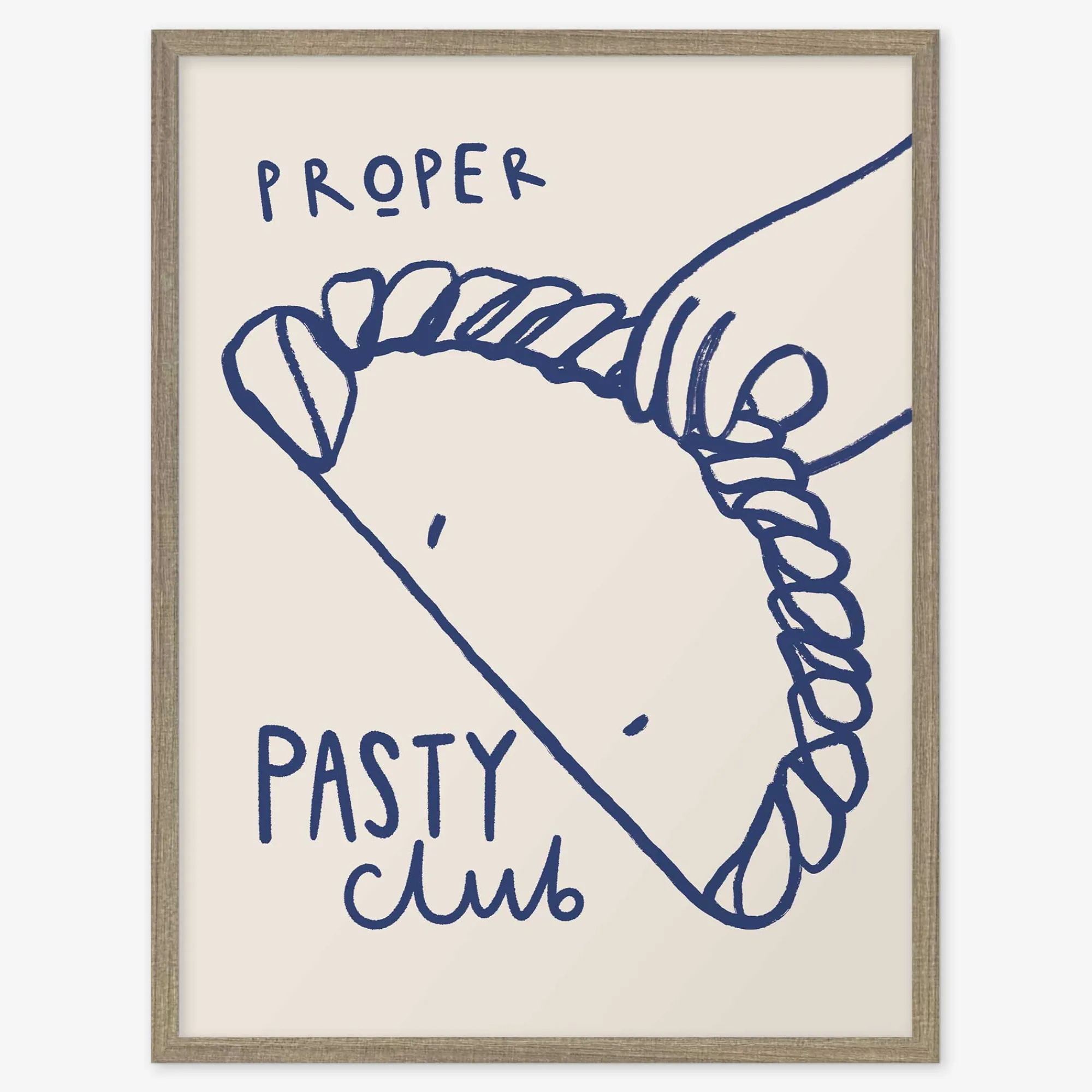 Cornwall|Framed Prints*Whistlefish Proper Pasty Club Small Framed Print