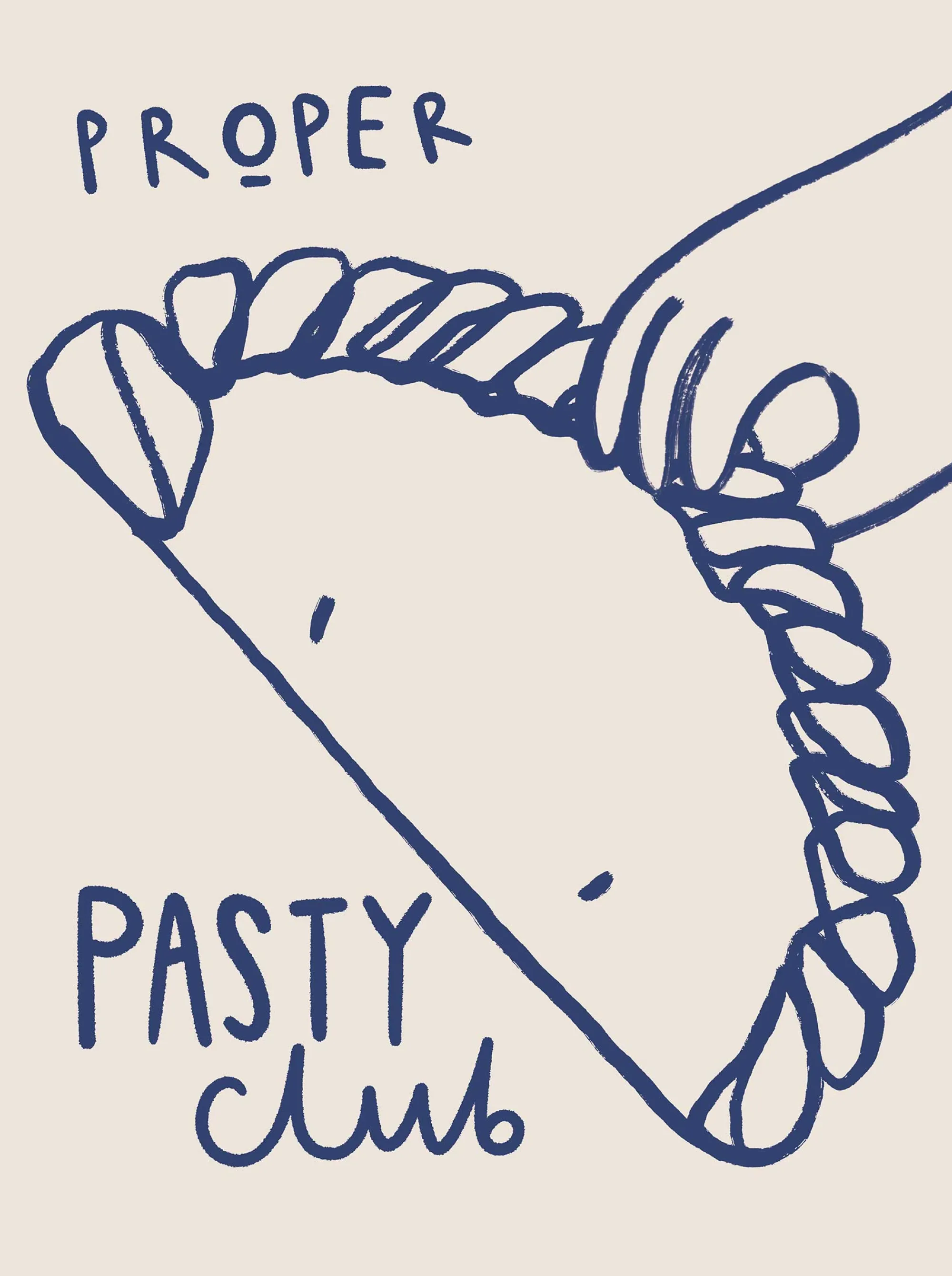Cornwall|Framed Prints*Whistlefish Proper Pasty Club Small Framed Print