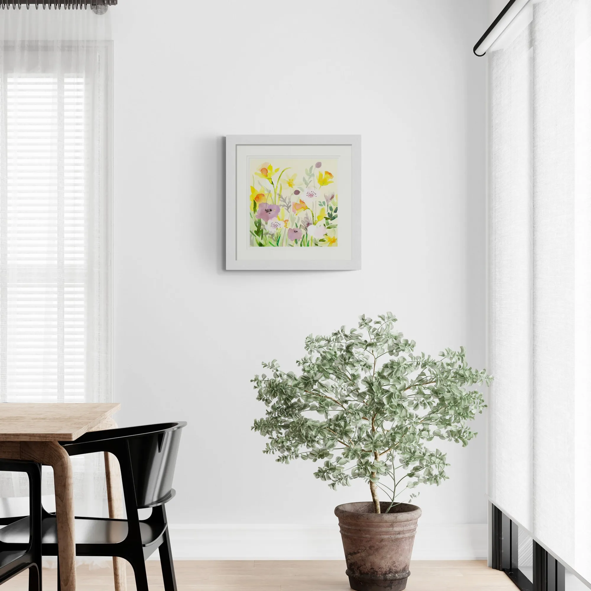 Floral & Flowers|Framed Prints*Whistlefish Purple Crocus Med Framed Print
