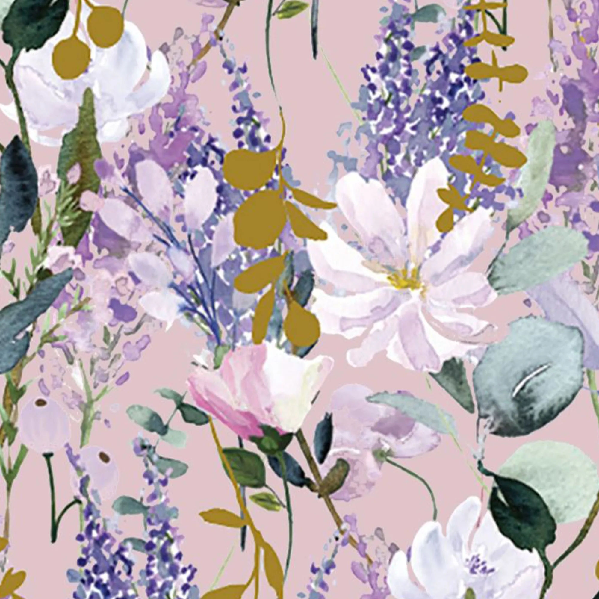 Tissue Paper|Tissue Paper*Whistlefish Purple Floral Luxury Tissue Paper
