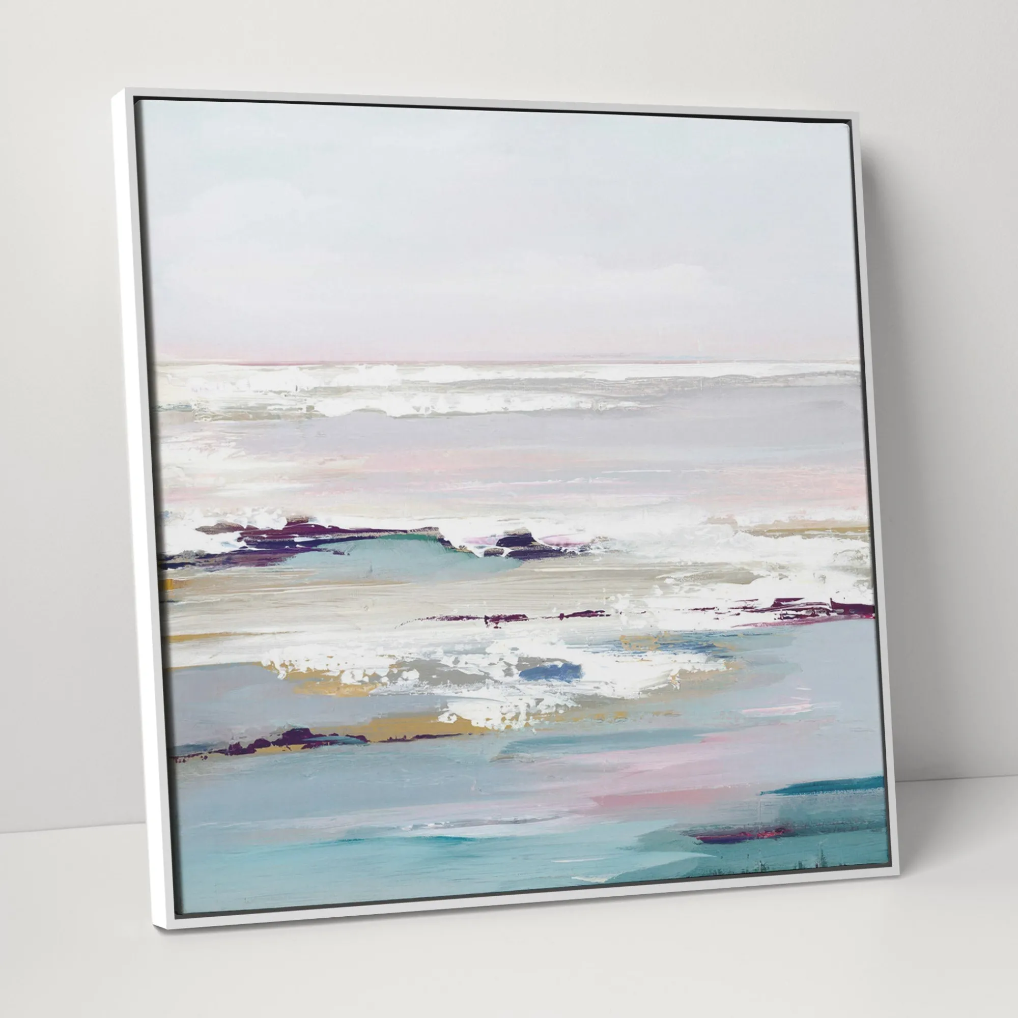 Framed Canvas*Whistlefish Purple Tides Framed Canvas