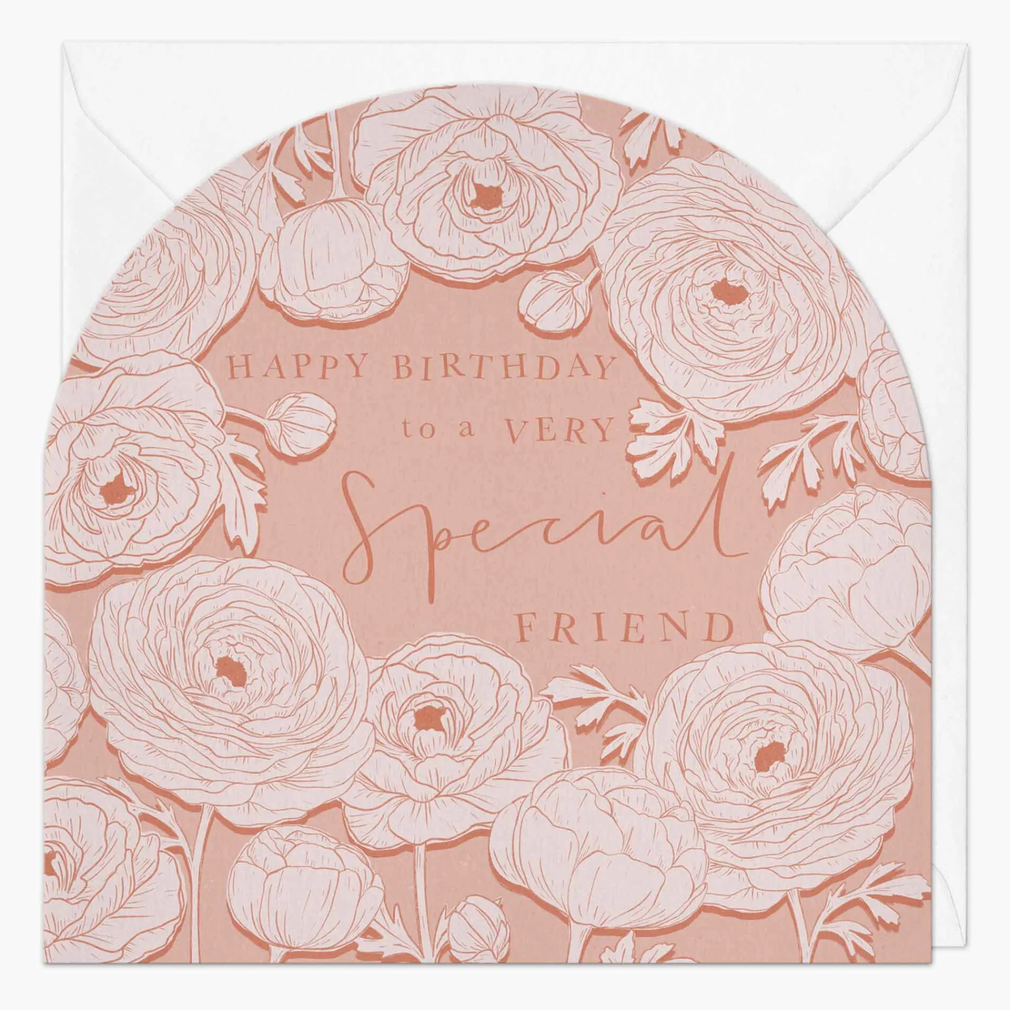 Birthday|For Relatives*Whistlefish Ranunculus Birthday Friend Card
