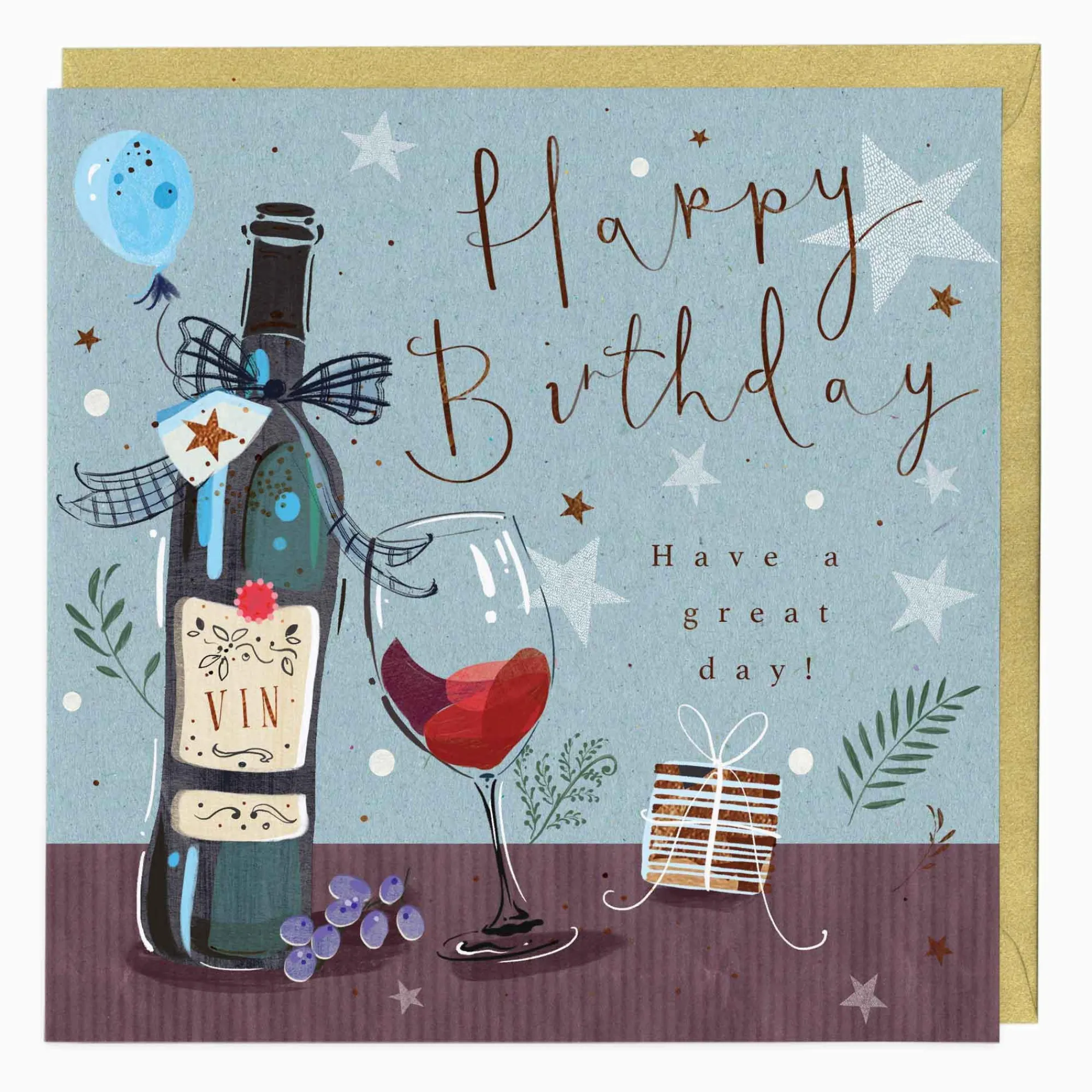 Birthday|For Him*Whistlefish Red Wine And Gifts Birthday Card