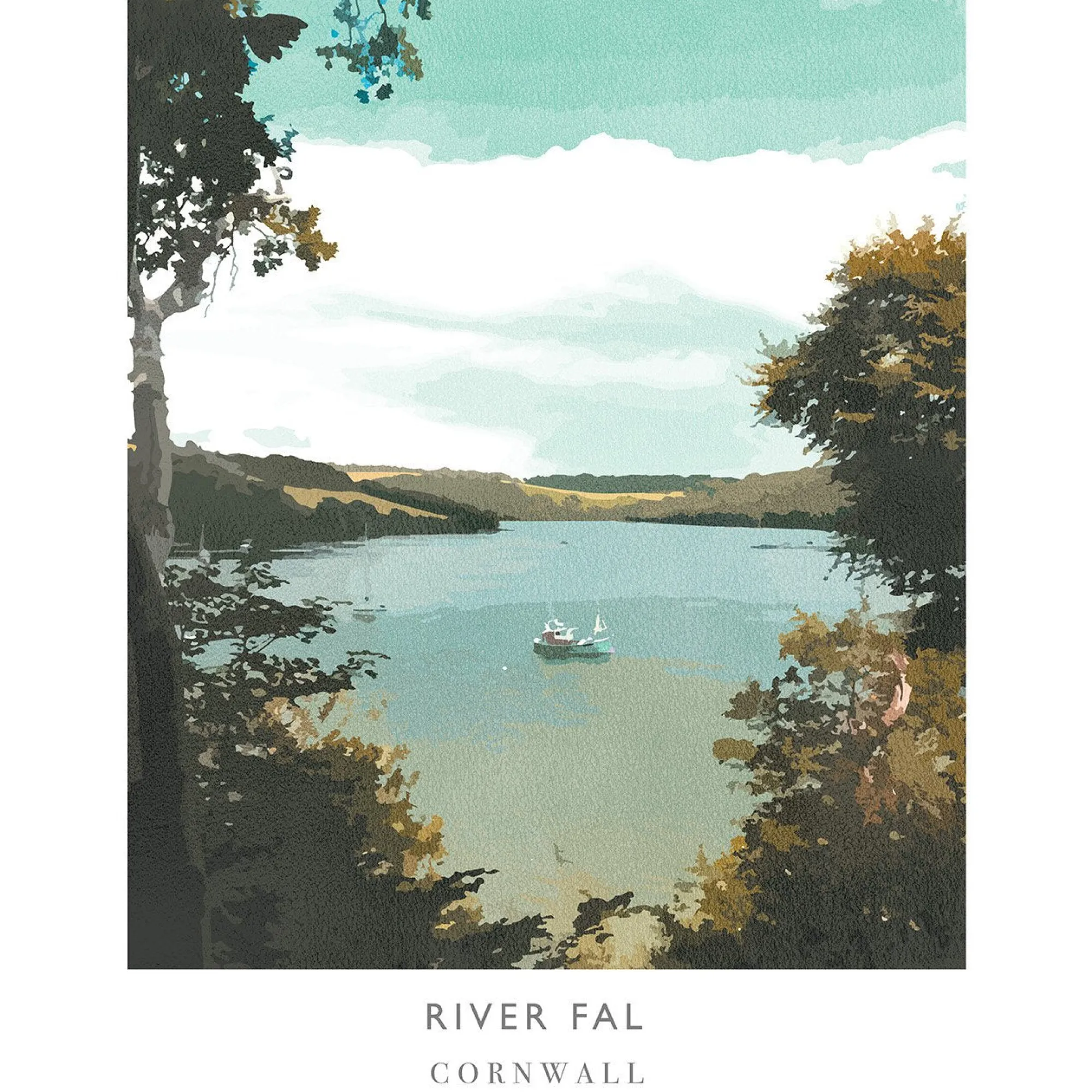 Unframed Prints*Whistlefish River Fal Art Print