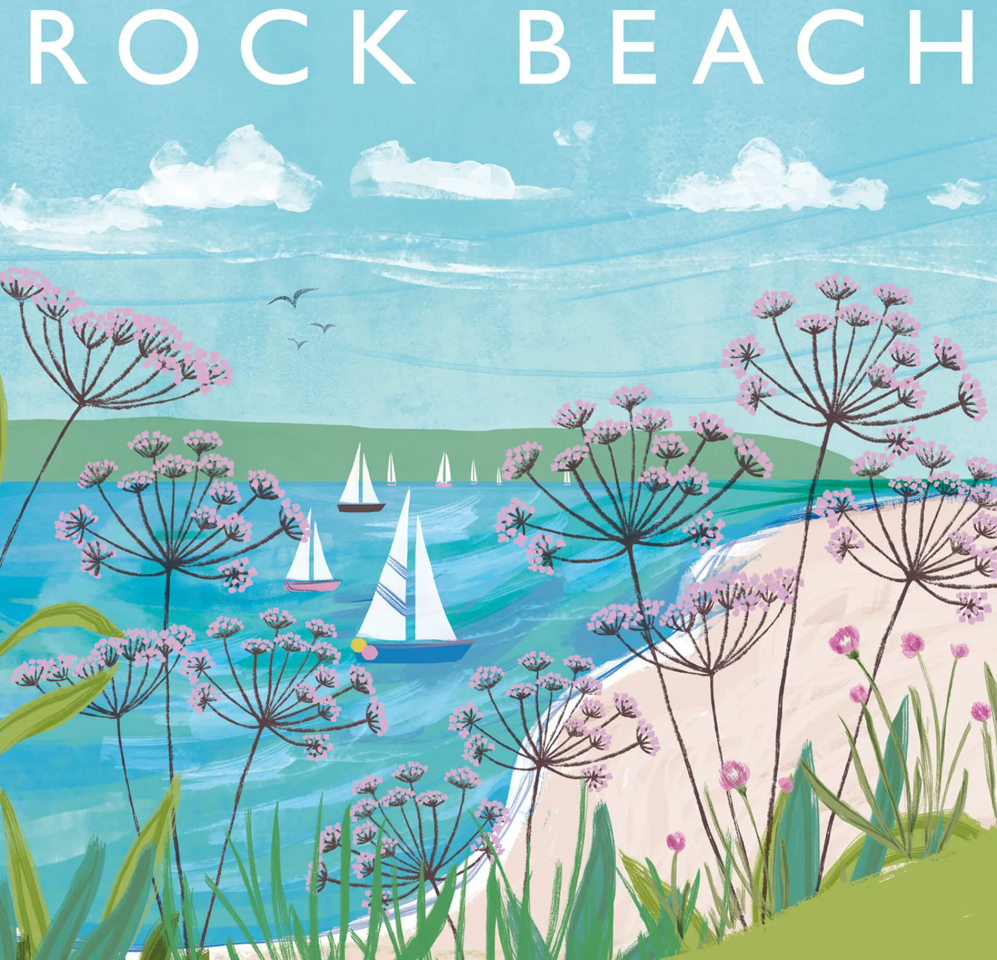 Unframed Prints*Whistlefish Rock Beach Art Print
