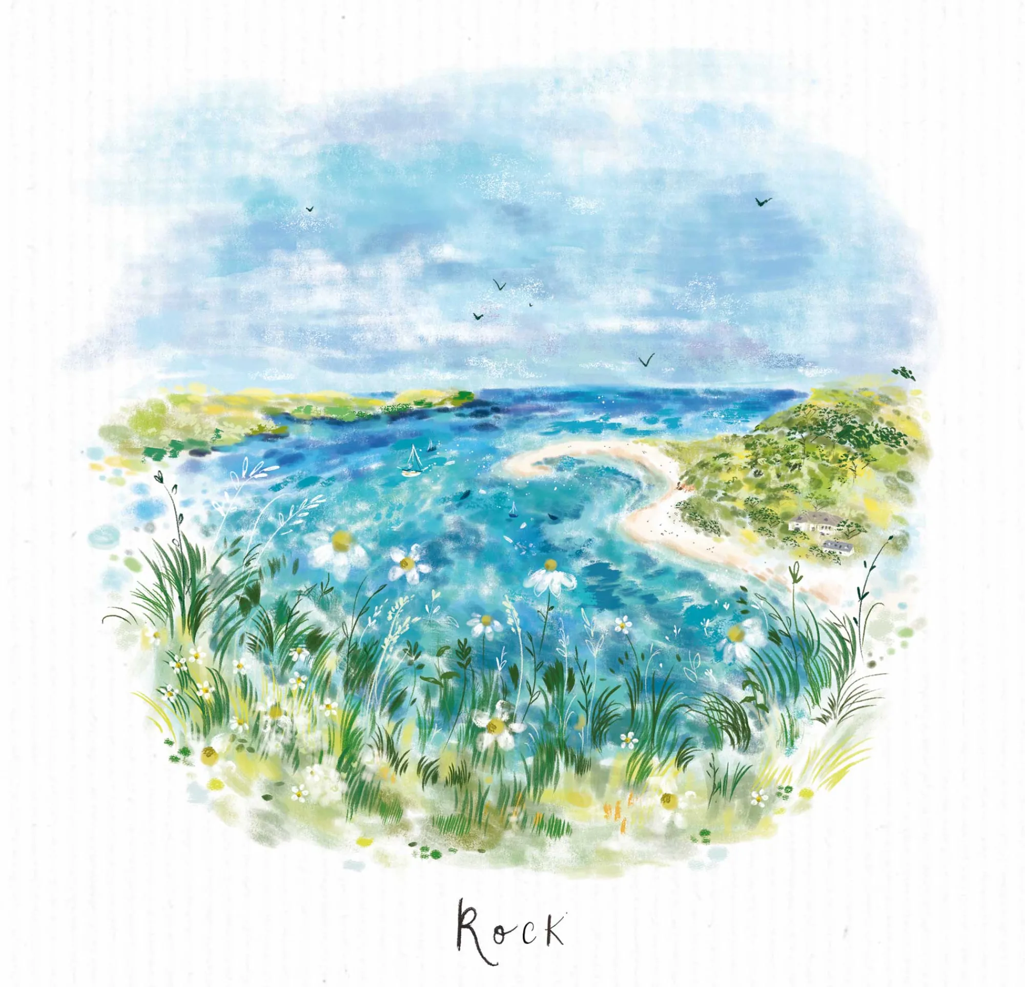 Unframed Prints*Whistlefish Rock Summer Small Art Print