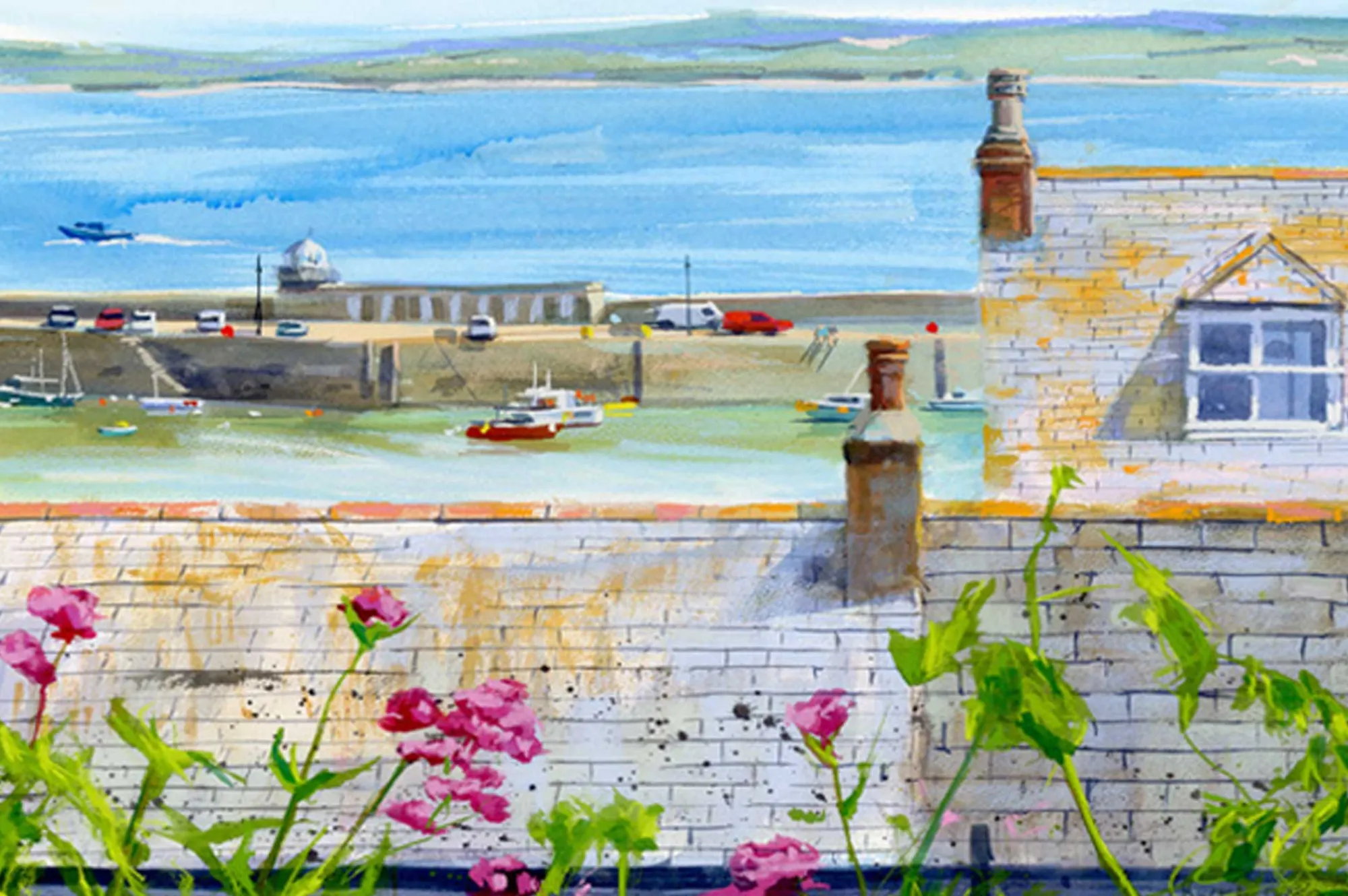 Unframed Prints*Whistlefish Rooftops & Harbour Medium Art Print