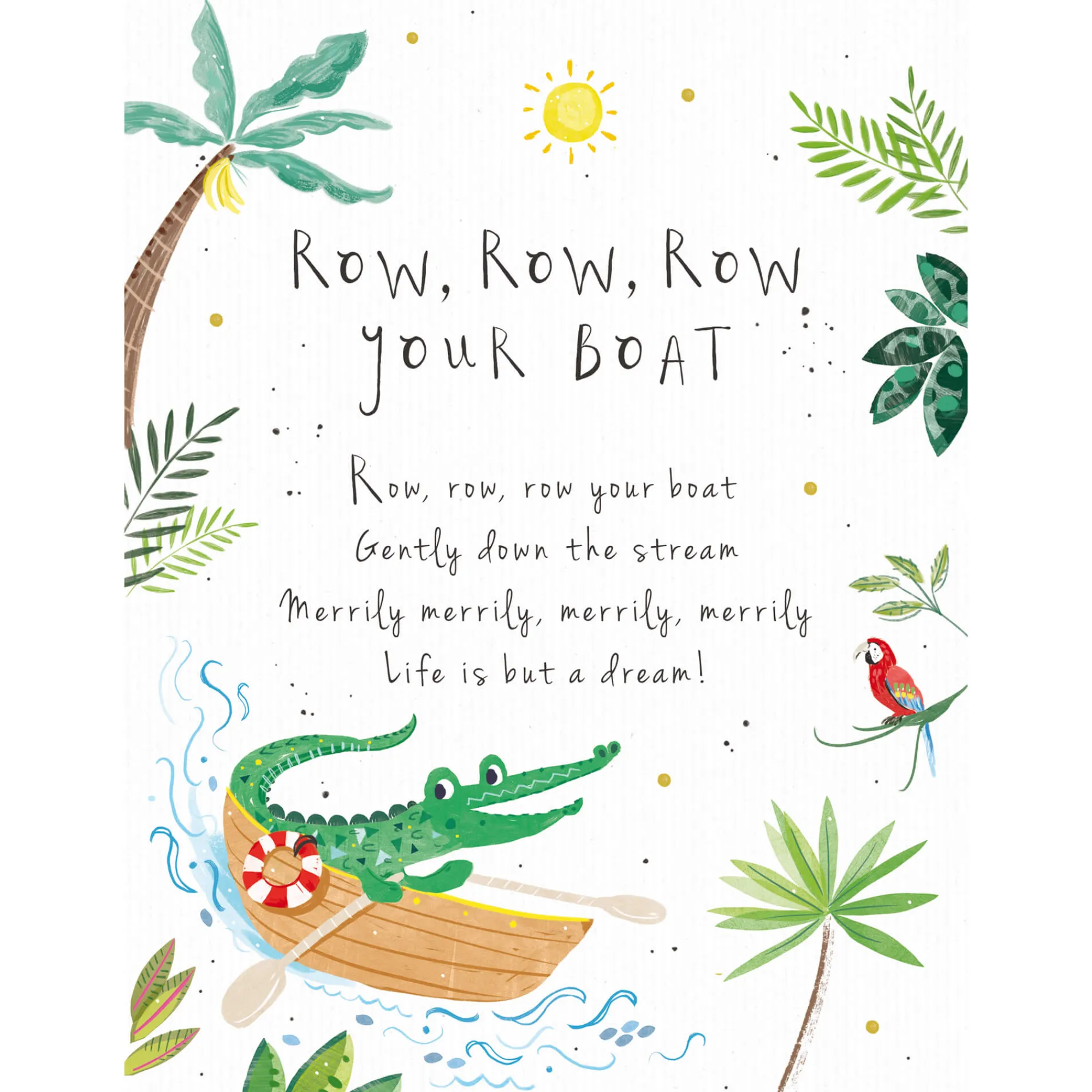 Unframed Prints*Whistlefish Row Row Row Your Boat Art Print