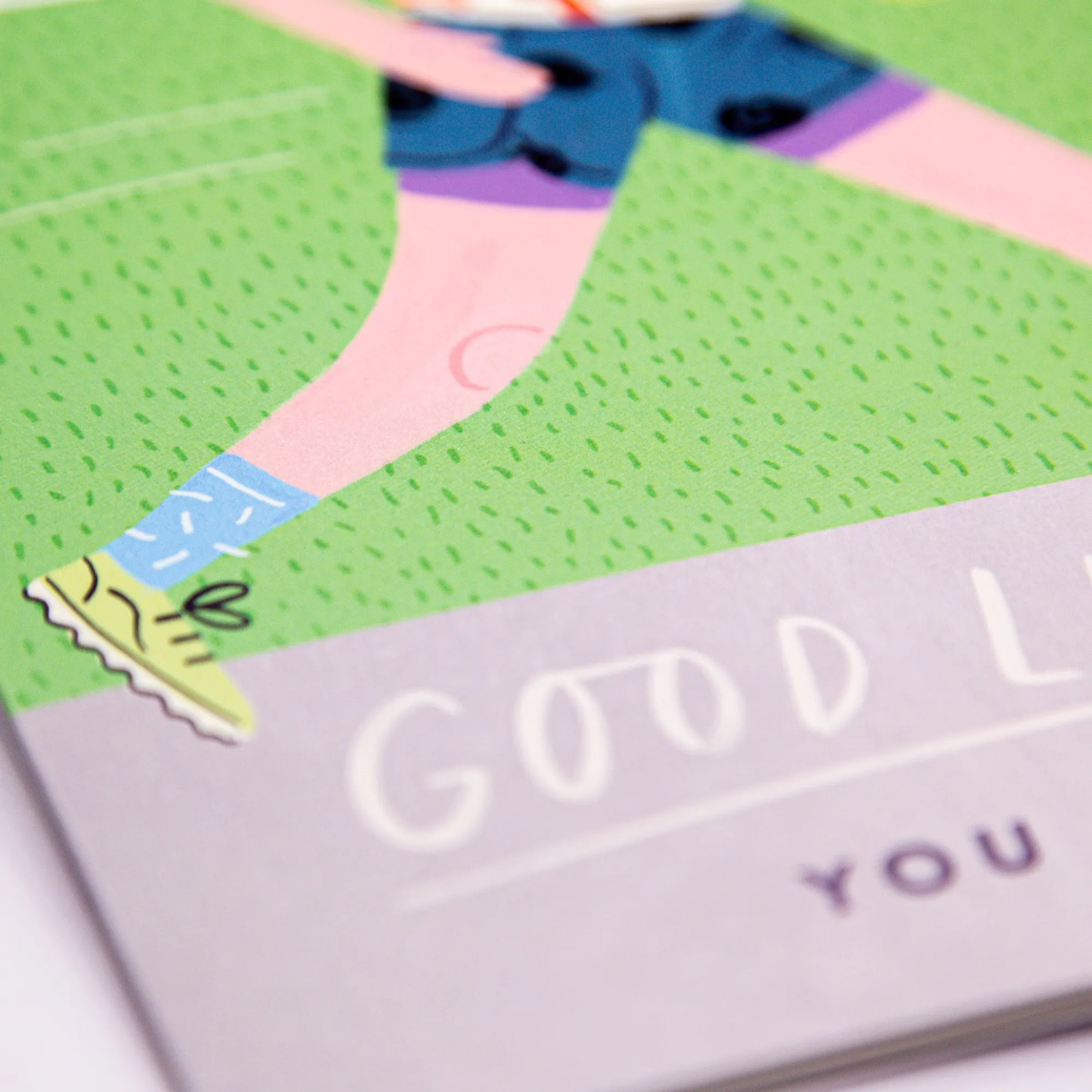 Good Luck*Whistlefish Running Good Luck Card