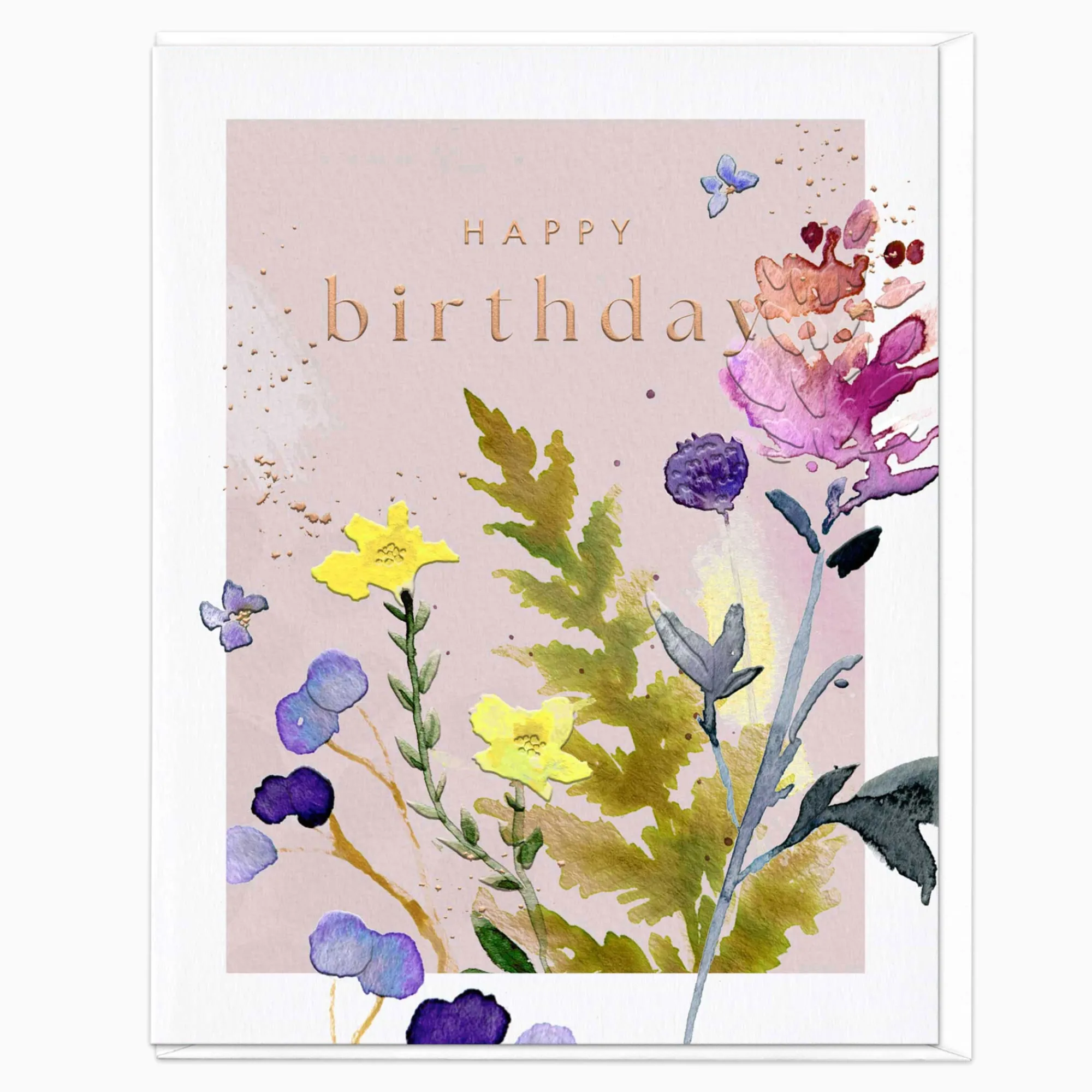 Birthday*Whistlefish Rustic Florals Autumn Birthday Card