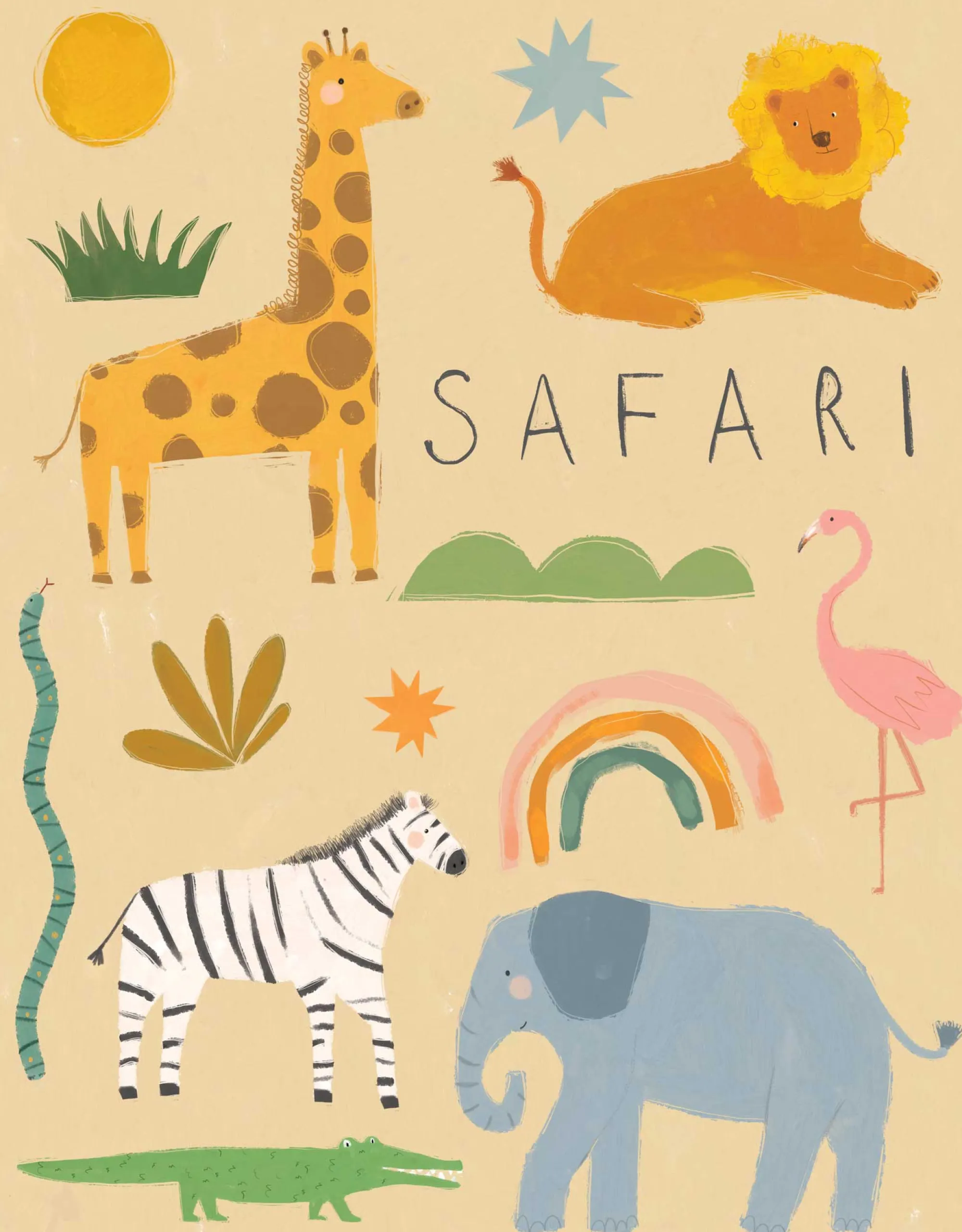 Unframed Prints*Whistlefish Safari Adventure Medium Art Print