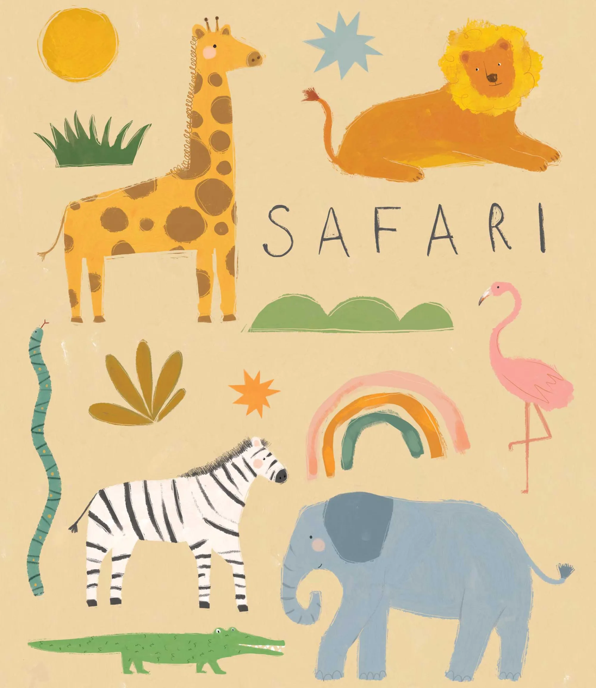 Wild Wonders|Animal*Whistlefish Safari Adventure Small Framed Print