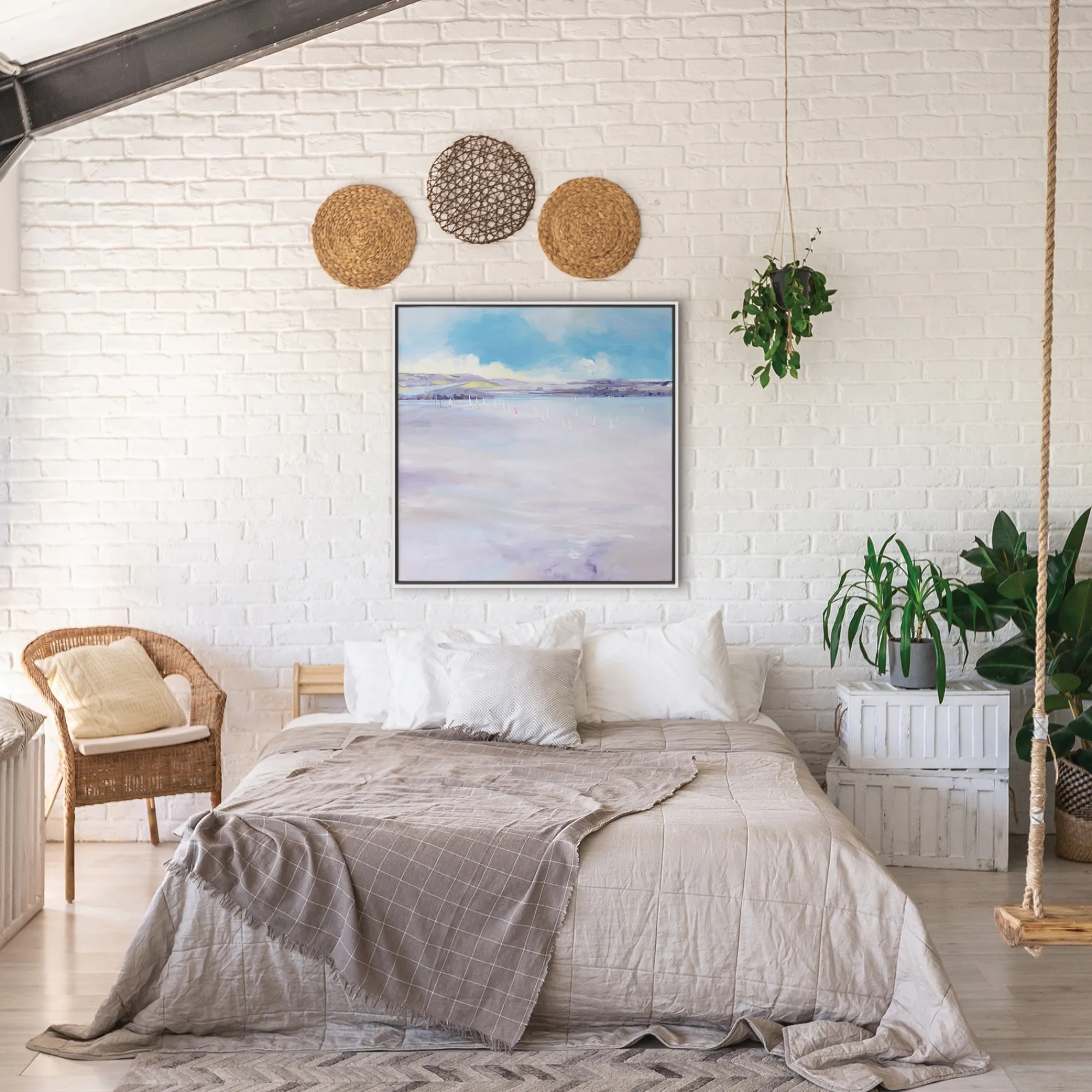 Coastal Scenes|Framed Canvas*Whistlefish Sailing Framed Canvas