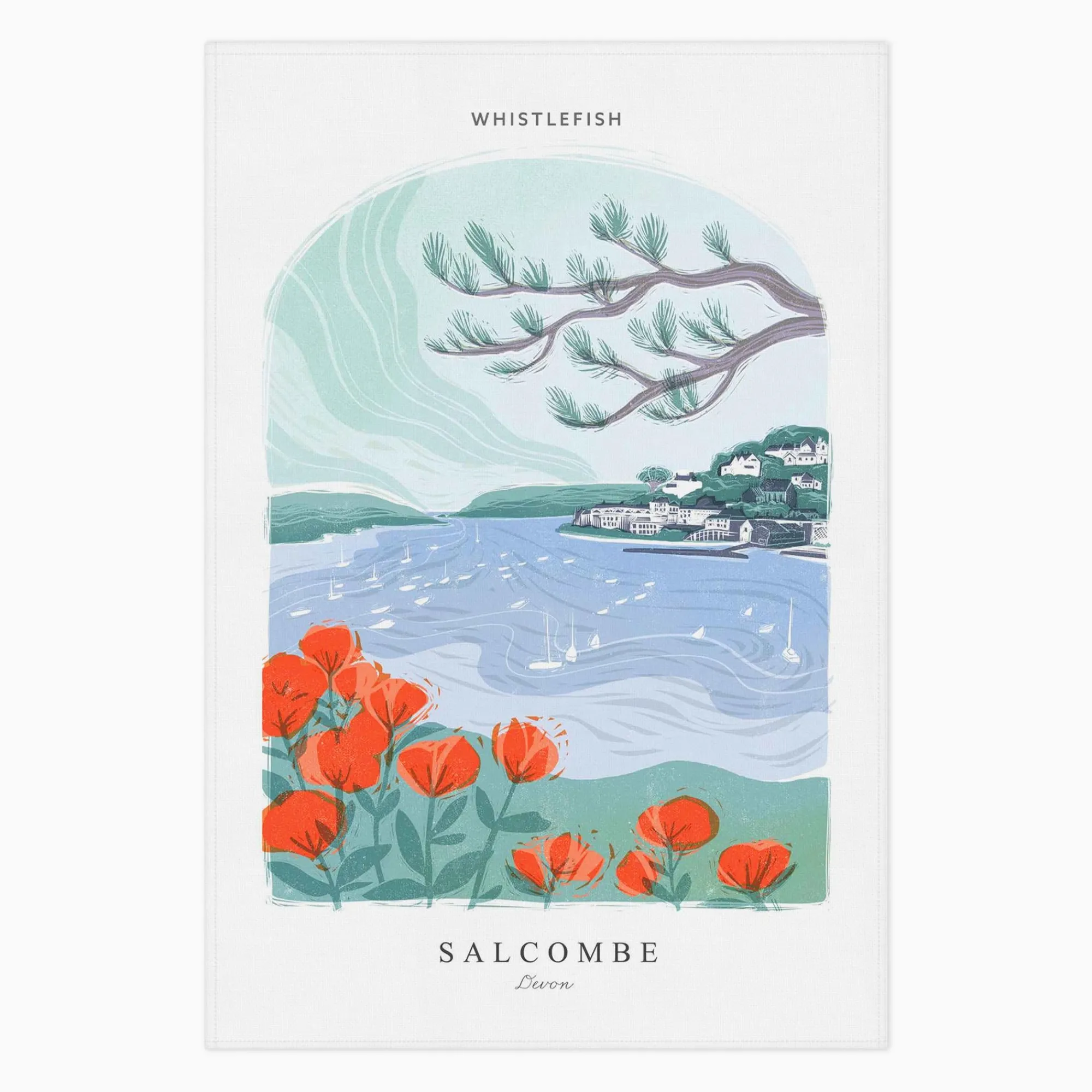 Under £20|Under £10*Whistlefish Salcombe Arched Lino Tea Towel