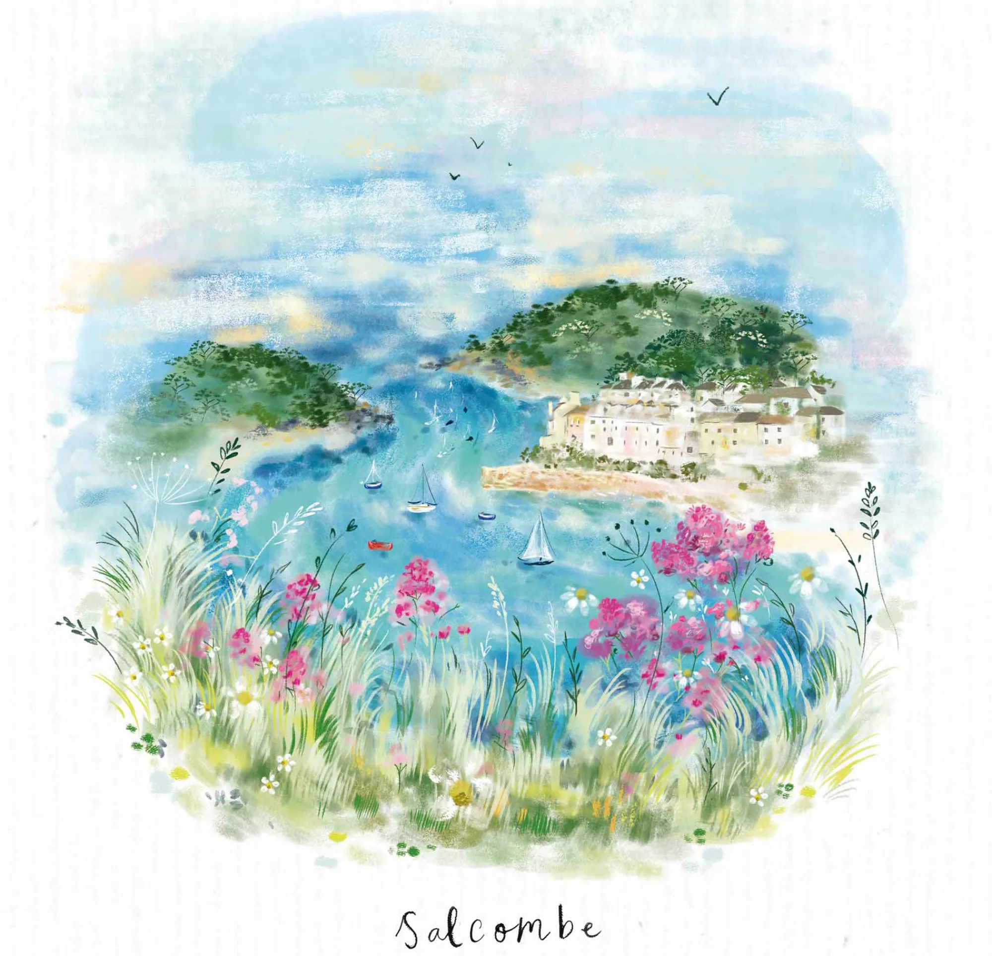 Unframed Prints*Whistlefish Salcombe Art Print