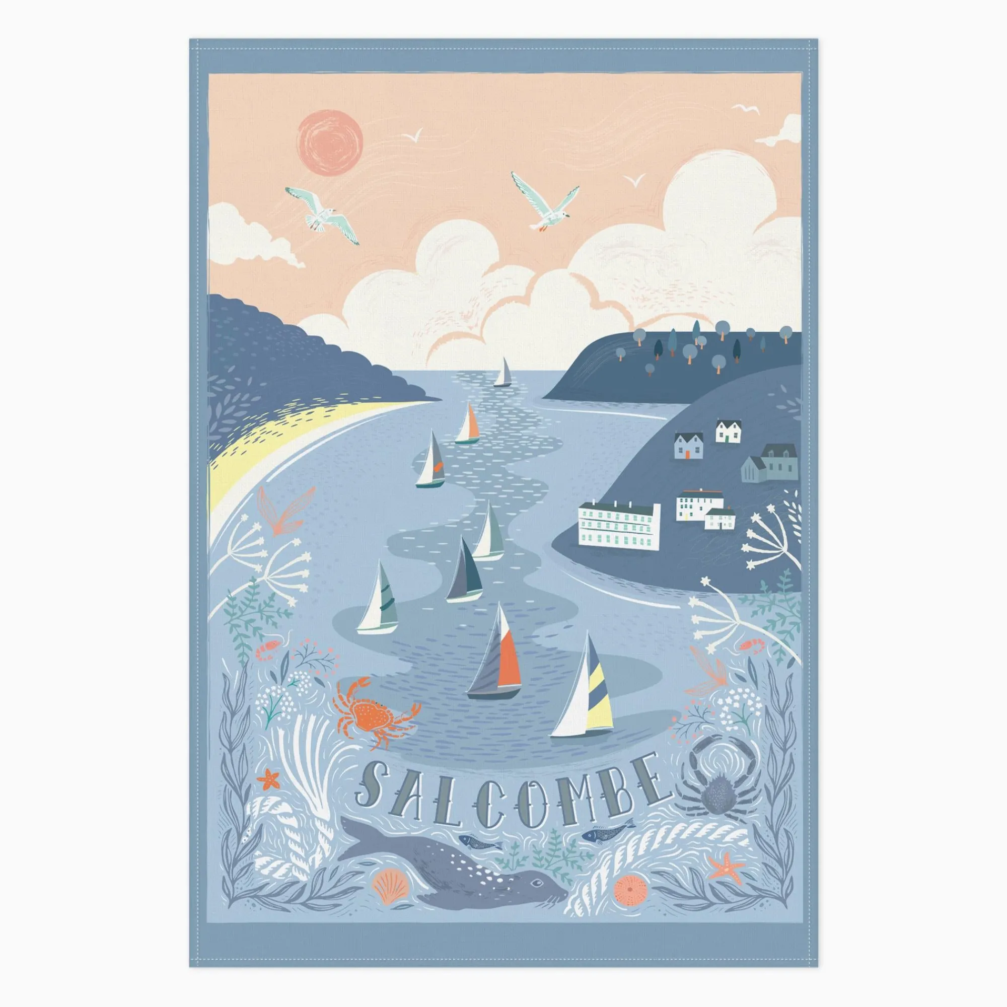 Under £20|Under £10*Whistlefish Salcombe Tea Towel