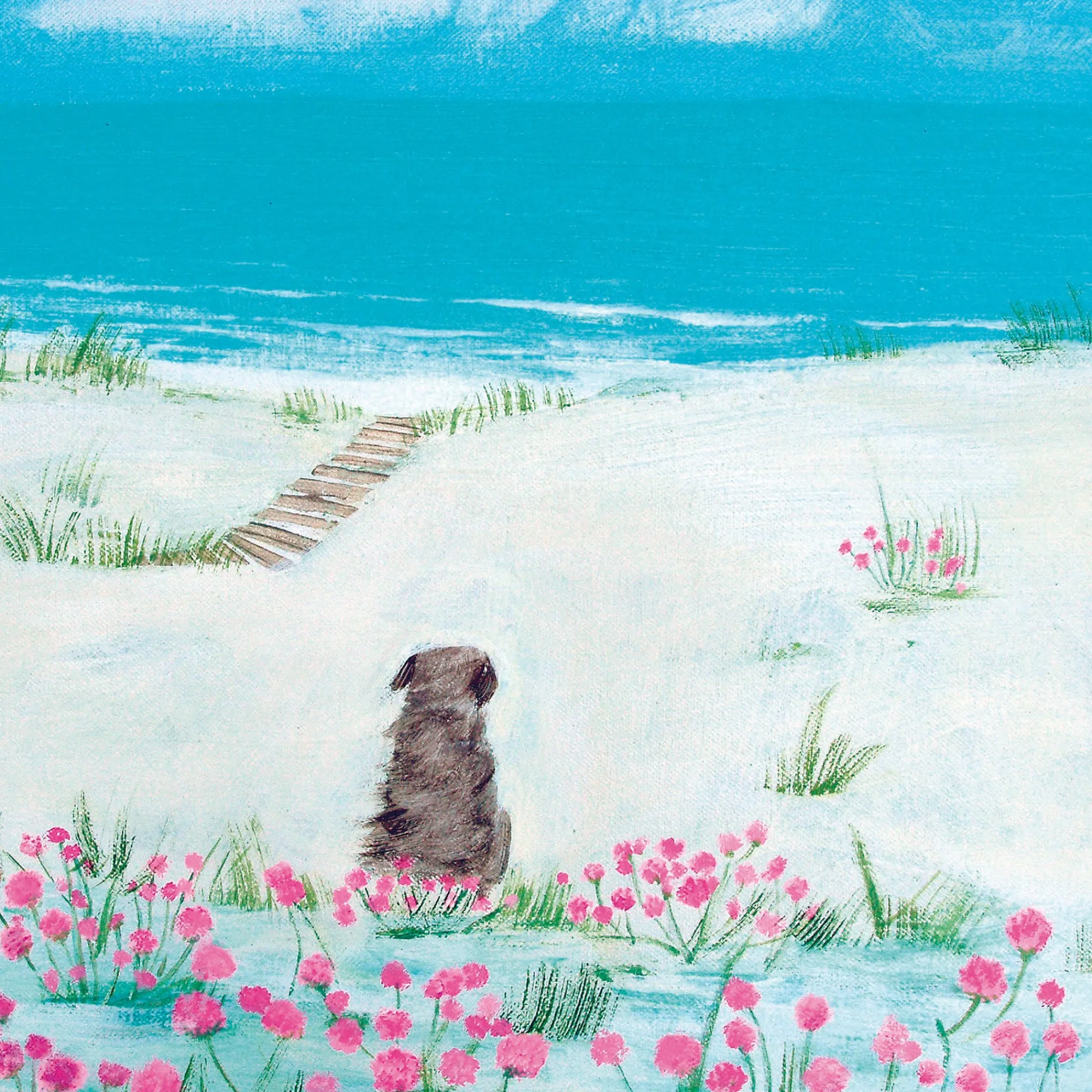 Coastal Scenes|Animal*Whistlefish Sea Pinks Framed Print