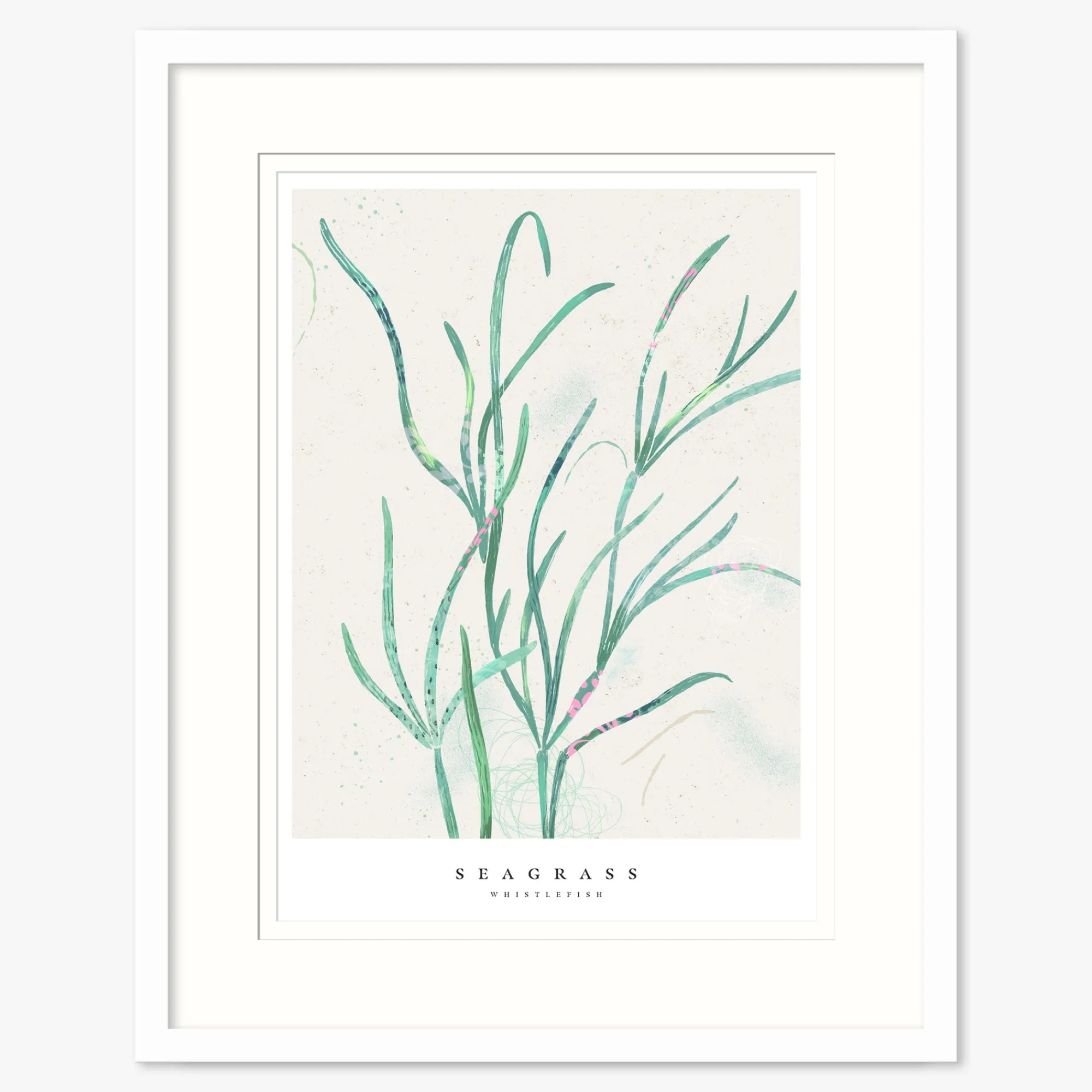 Seagrass|Floral & Flowers*Whistlefish Seagrass Small Framed Print