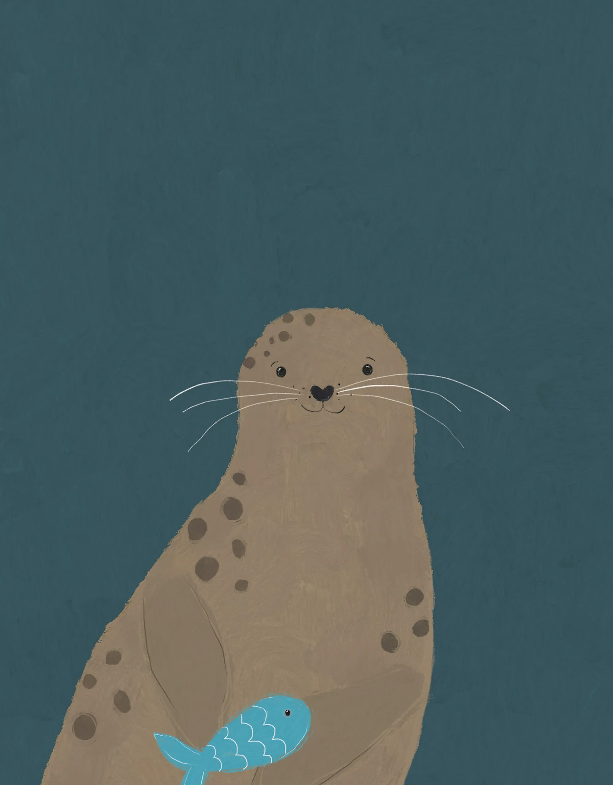 Unframed Prints*Whistlefish Seal Medium Art Print