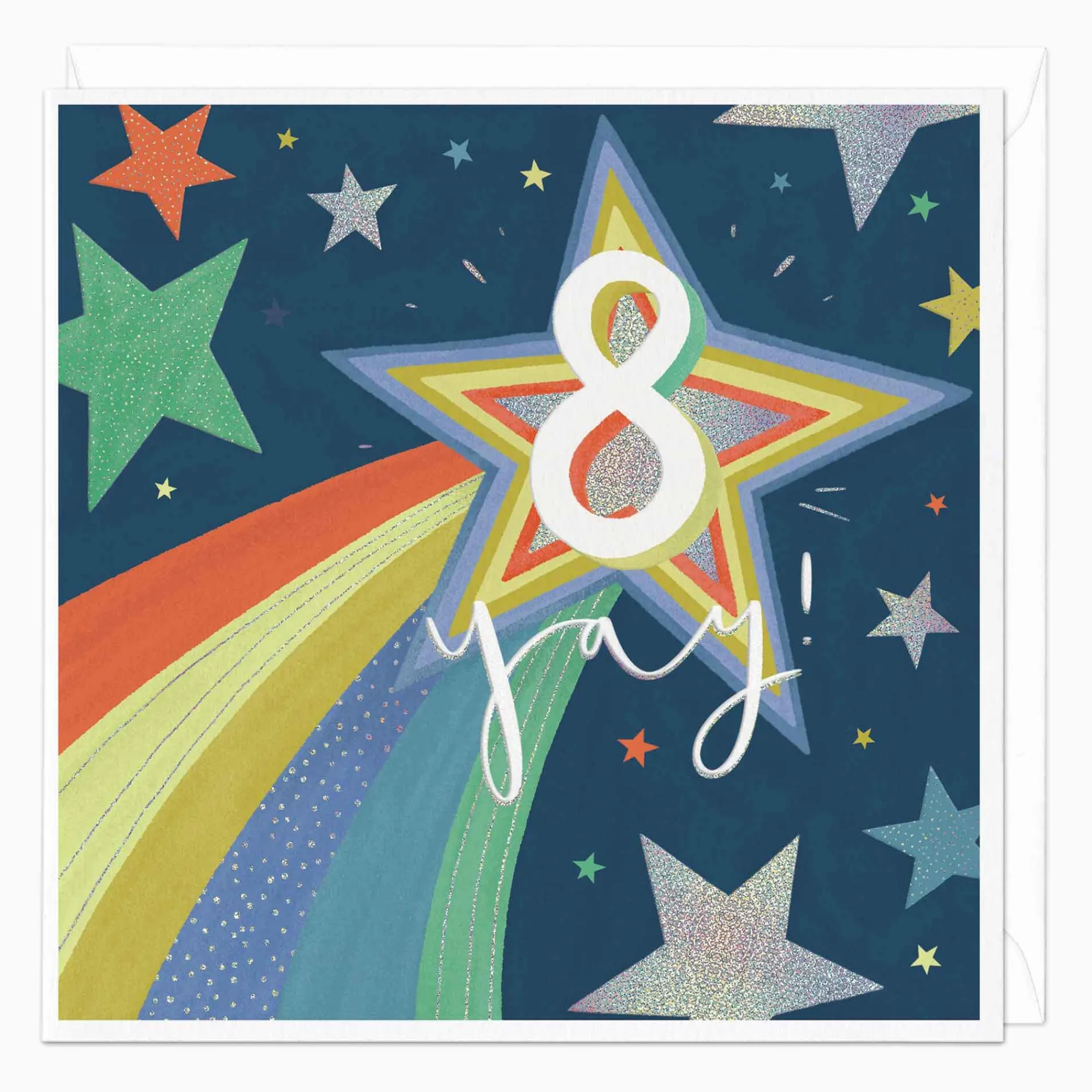 Birthday|By Age*Whistlefish Shooting Star 8th Birthday Card