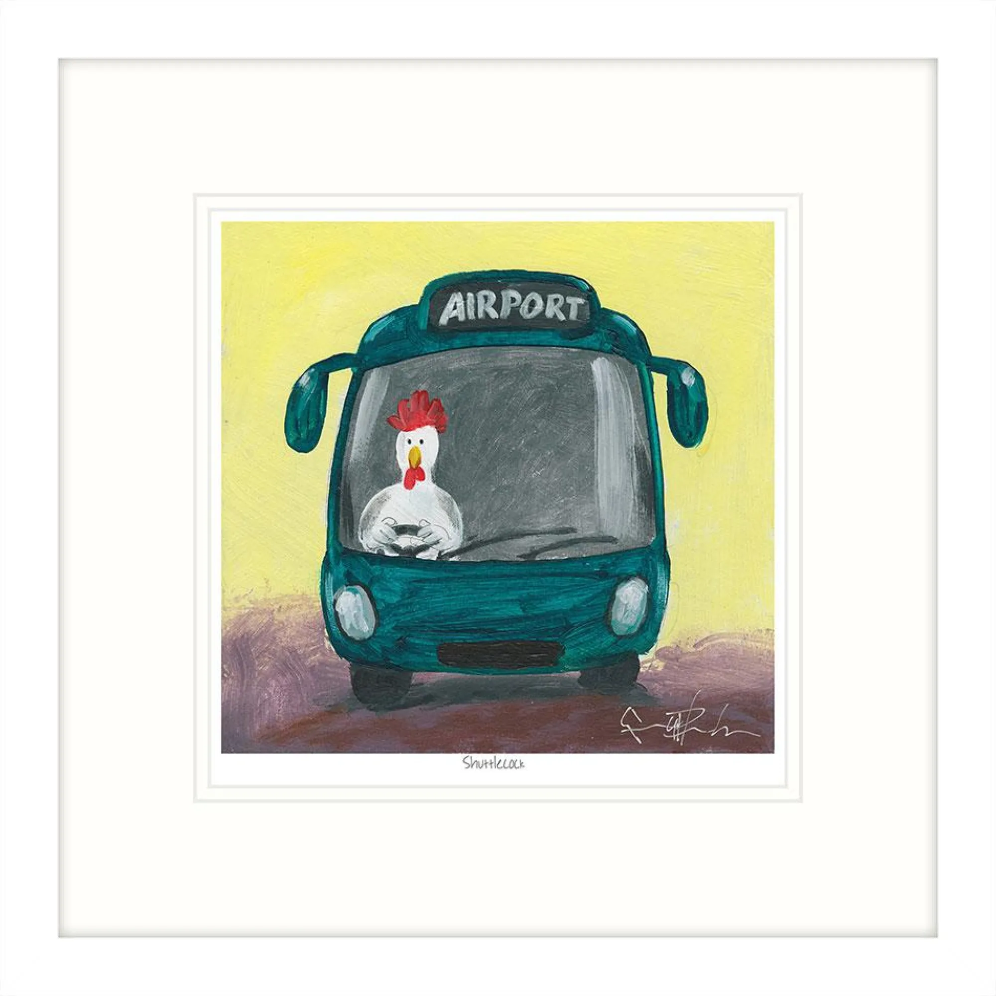 Framed Prints*Whistlefish Shuttlecock Framed Print