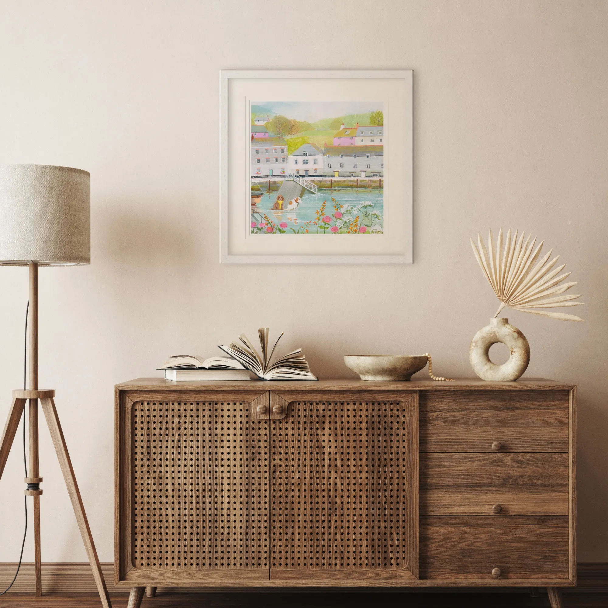 Floral & Flowers|Boat & Sailing*Whistlefish Slipway Framed Print