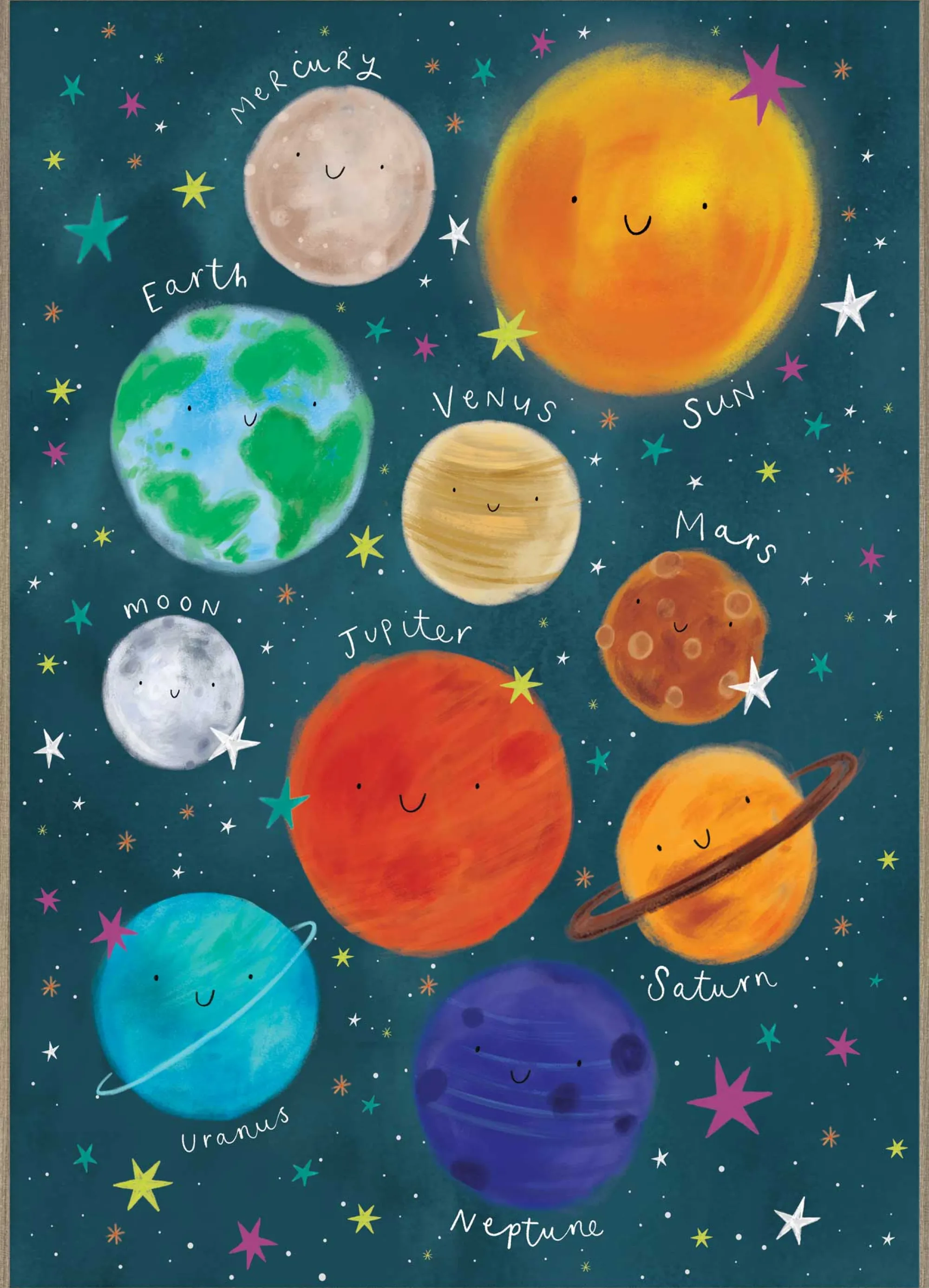 Framed Prints*Whistlefish Solar System Framed Print