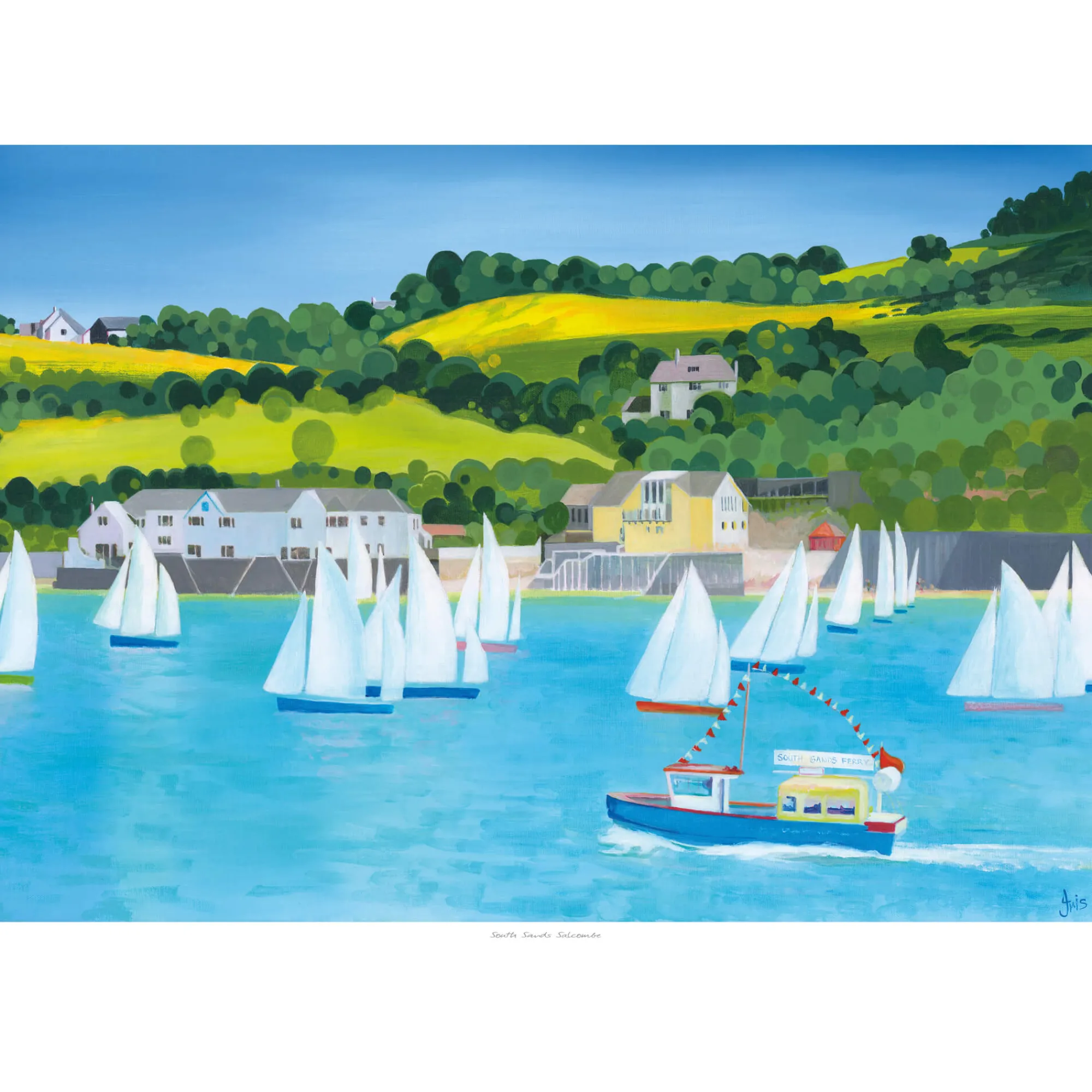 Unframed Prints*Whistlefish South Sands Ferry Art Print