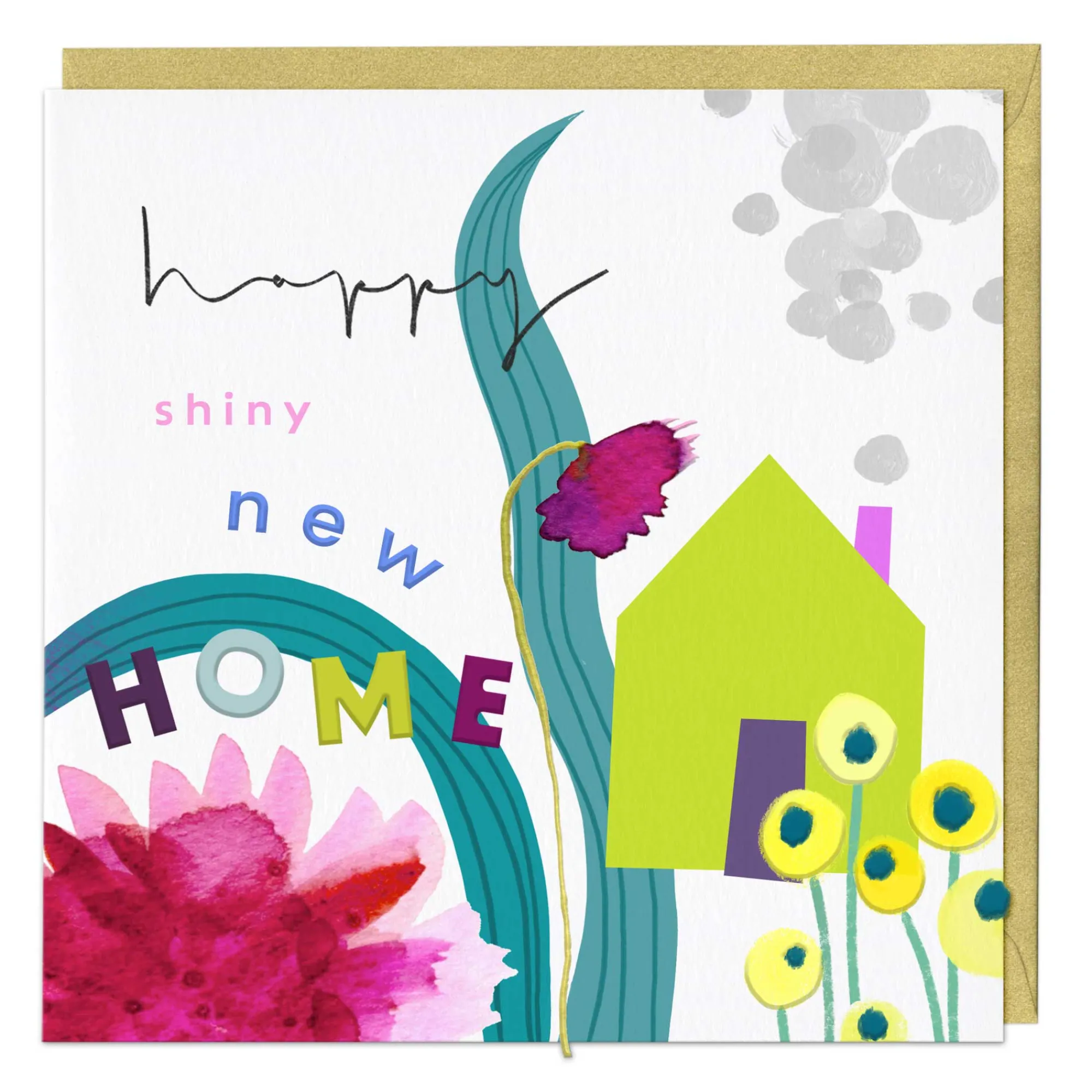 New Home|For Children*Whistlefish Spaced Floral New Home Luxury Card