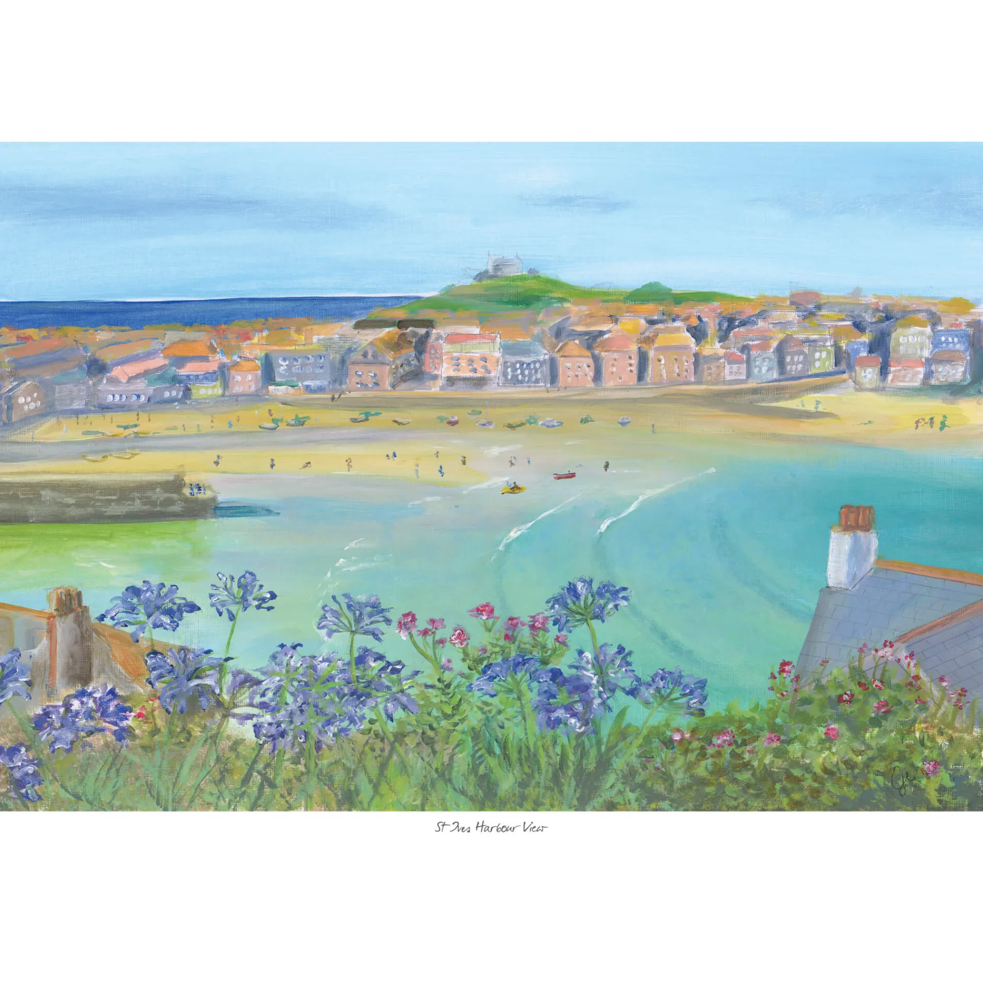 Unframed Prints*Whistlefish St Ives Harbour View Art Print